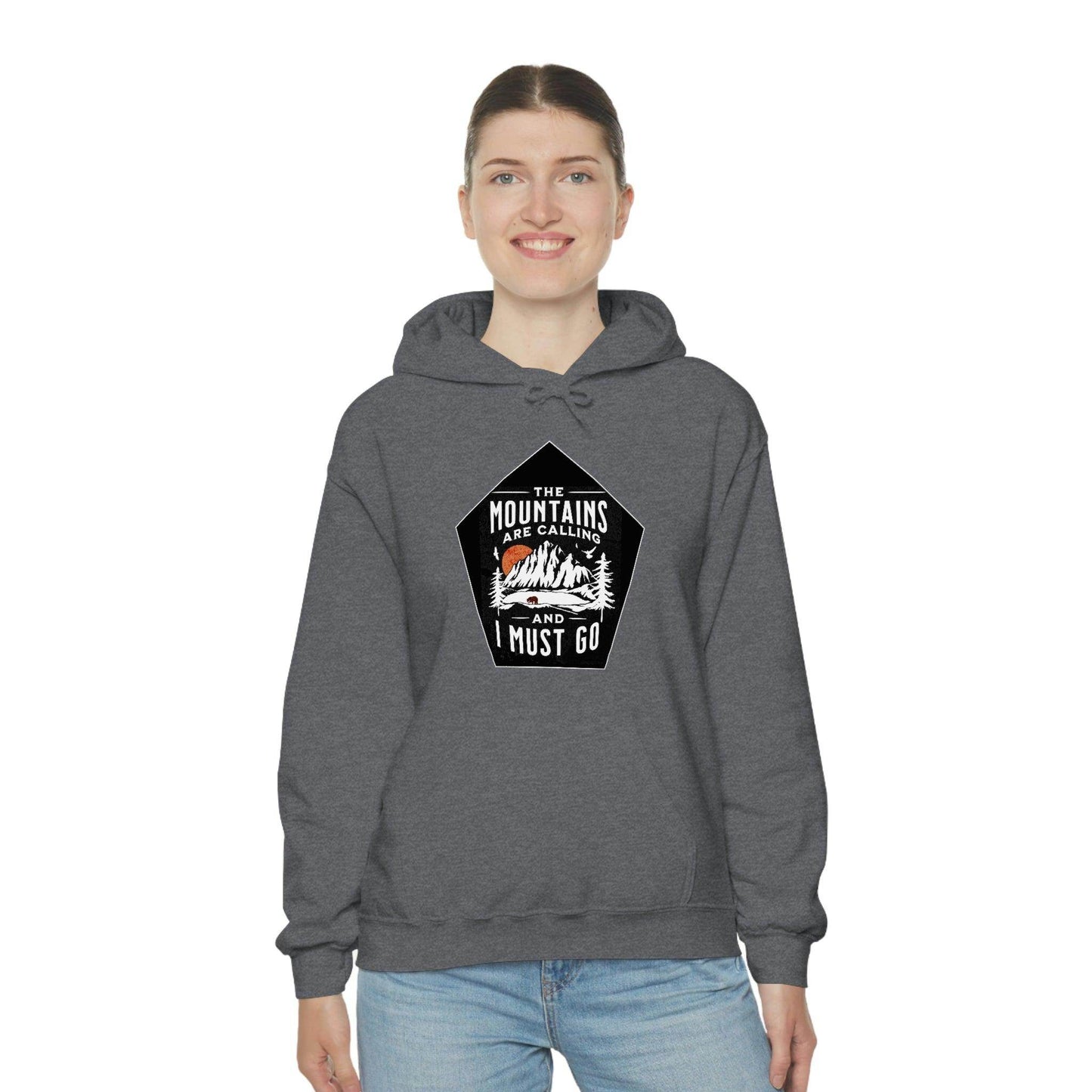 The Mountains are Calling and I Must Go, Hooded Sweatshirt - Giftsmojo