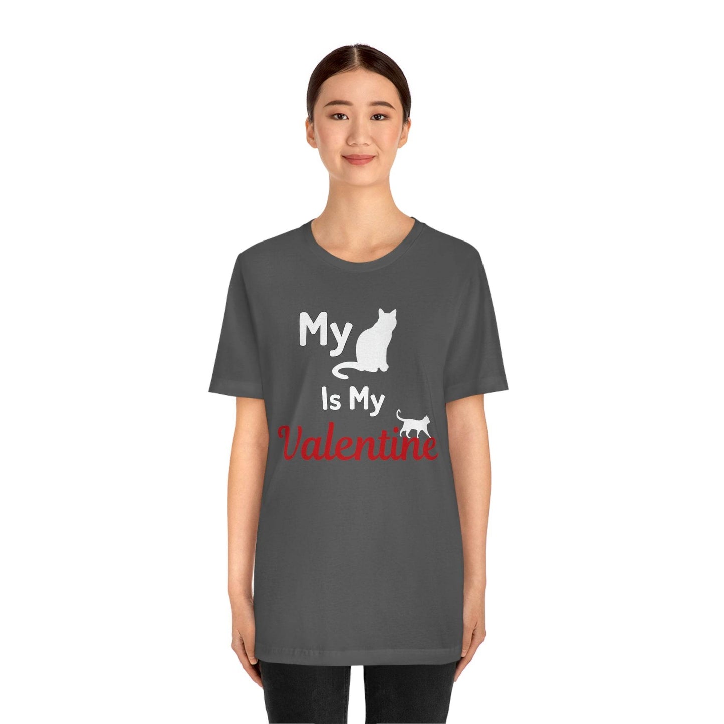 My Cat is My Valentine, Pet lover Valentine shirt - Cute cat lover shirt - gift for cat lovers - Giftsmojo