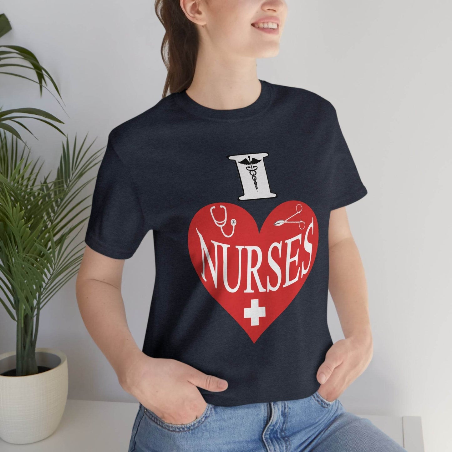 I love Nurses Tee - Giftsmojo