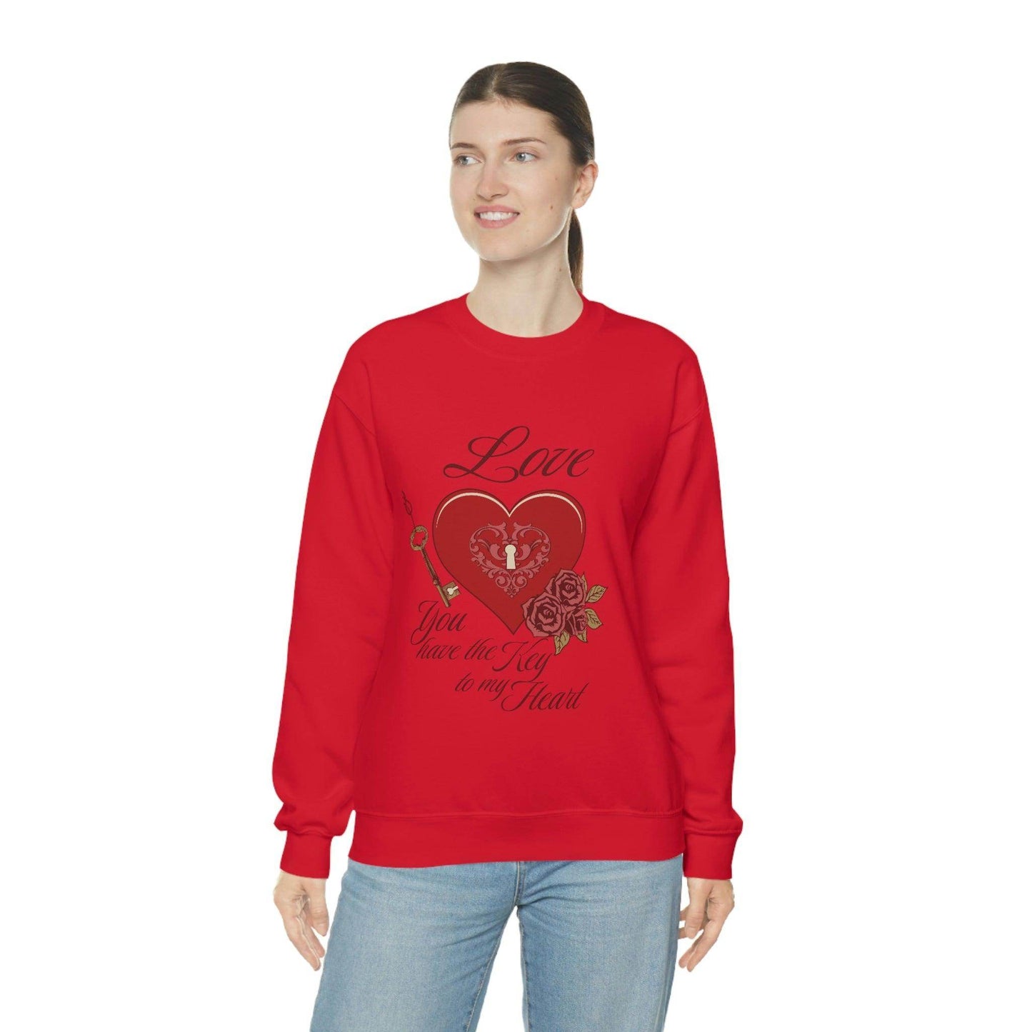 Love you have the key to my heart Sweatshirt - Giftsmojo