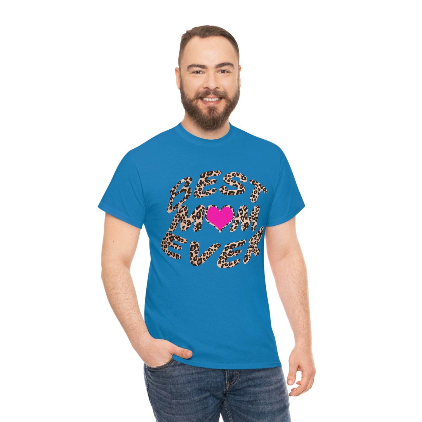 Best mom ever leopard print Tee - Giftsmojo