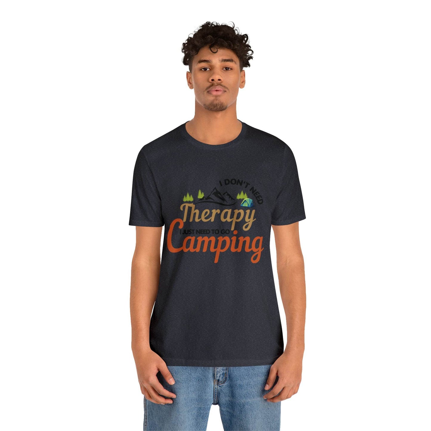 I don't need therapy I just need to go camping, camping shirt, dad shirt, dad gift, gift for outdoor lover, fishing gift nature lover shirt - Giftsmojo