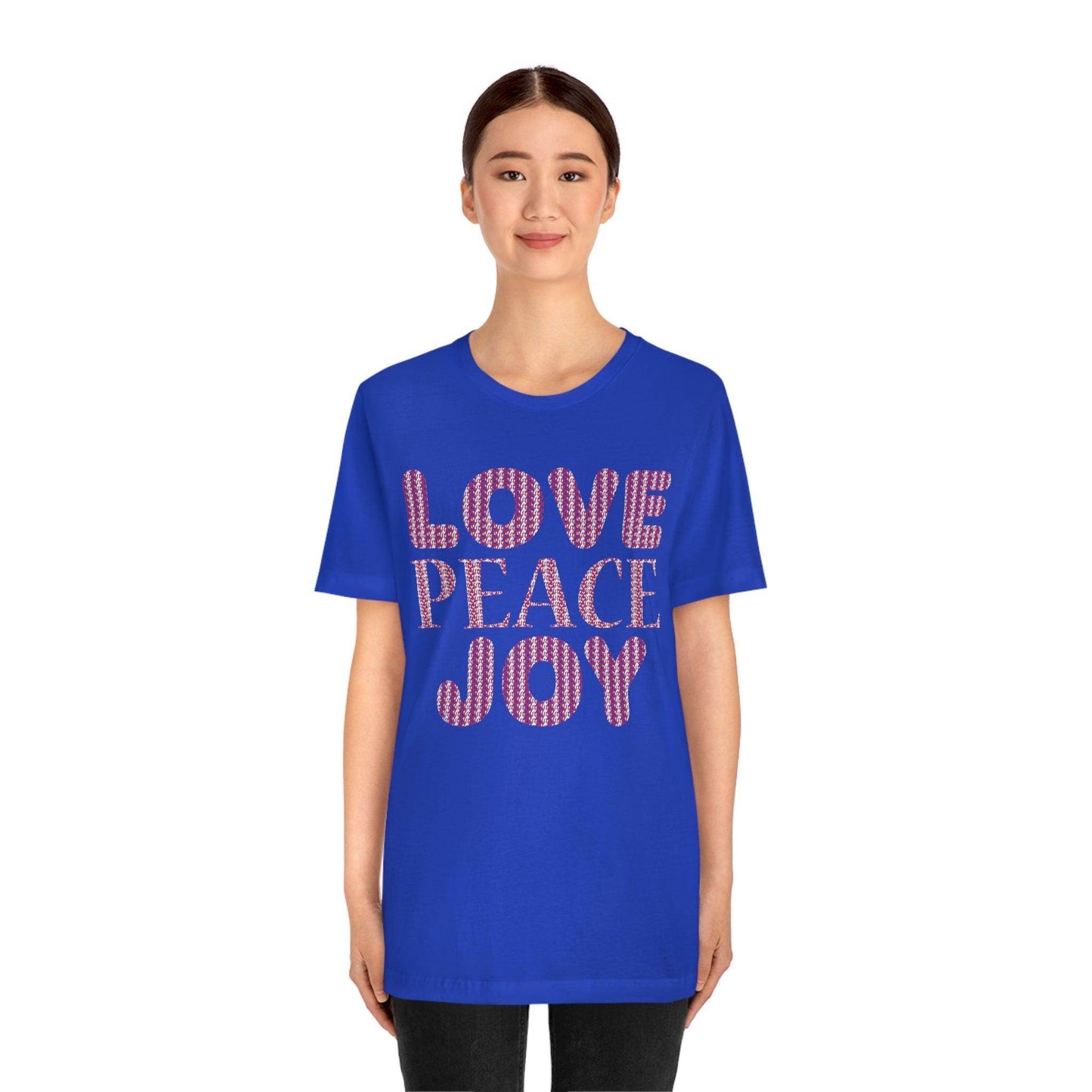 love peace joy Tee - Giftsmojo