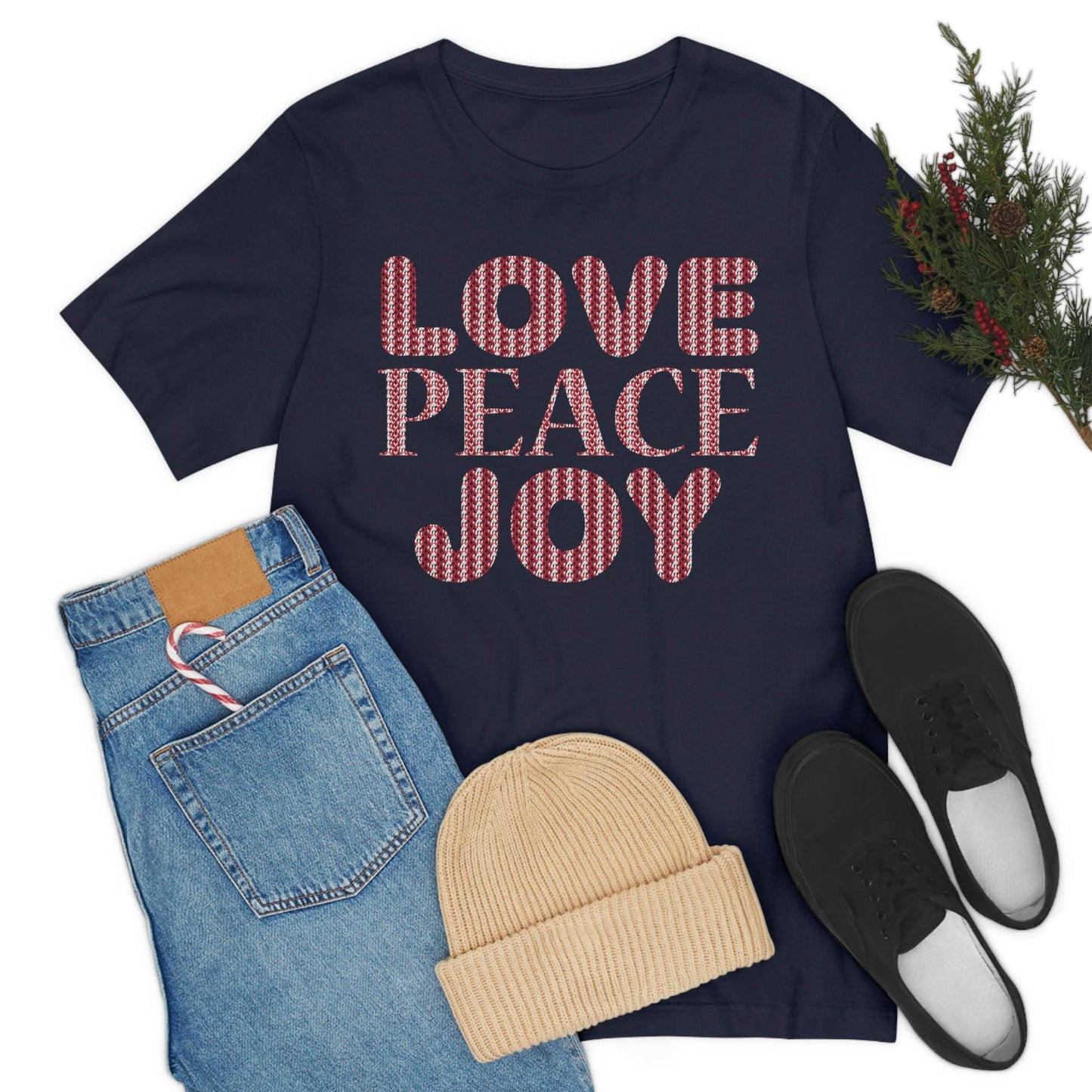 love peace joy Tee - Giftsmojo