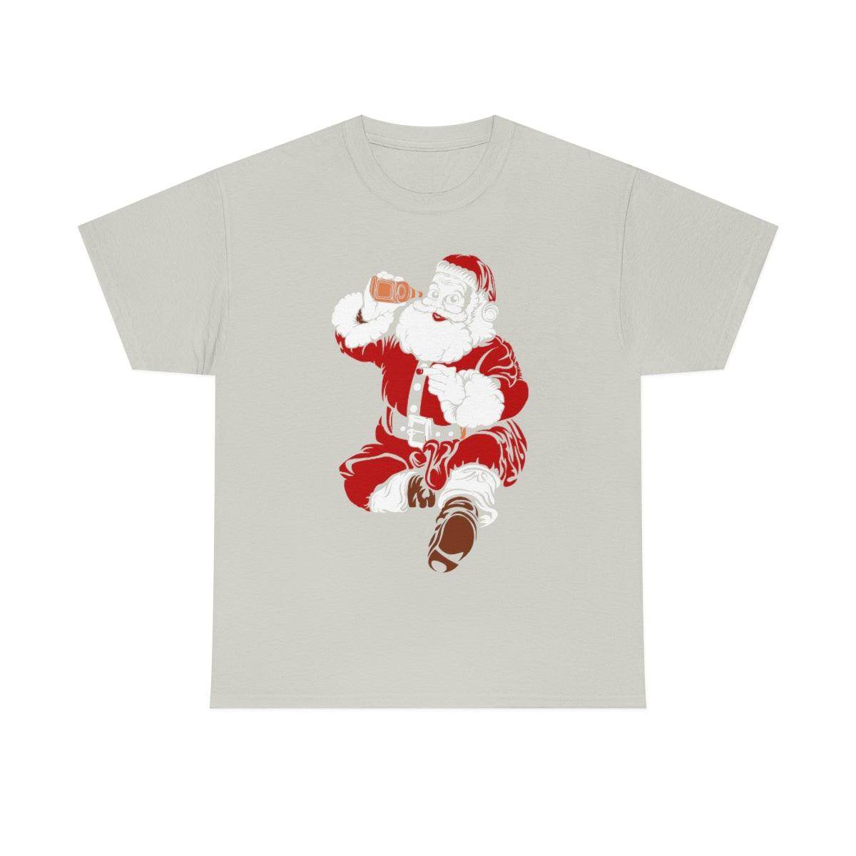 Santa Drinking Beer Funny T-shirt Funny Christmas Shirt Funny Santa Shirt Santa Gift - Giftsmojo