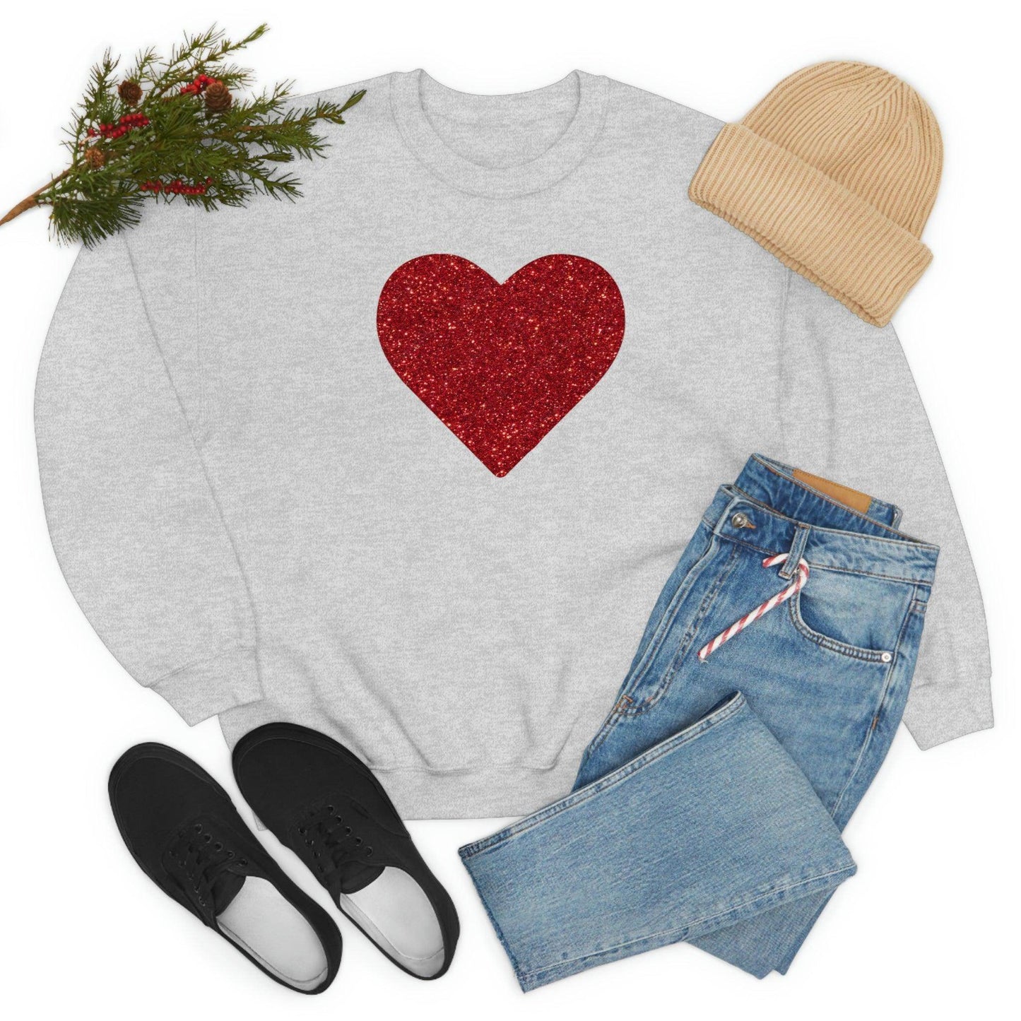 Heart Sweatshirt Love sweatshirt Love Shirt Cute Love Shirt with Heart Valentine sweatshirt - Matching Love shirt Girlfriend gift Boyfriend - Giftsmojo