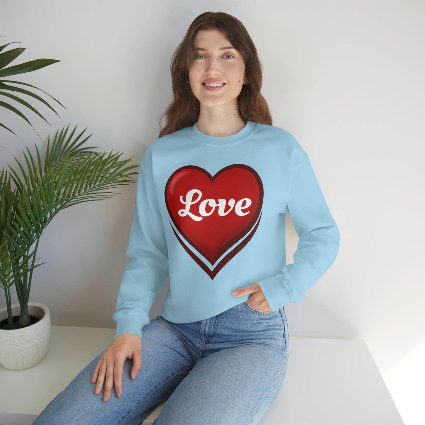 Love Sweatshirt, Valentine's Gift, - Giftsmojo