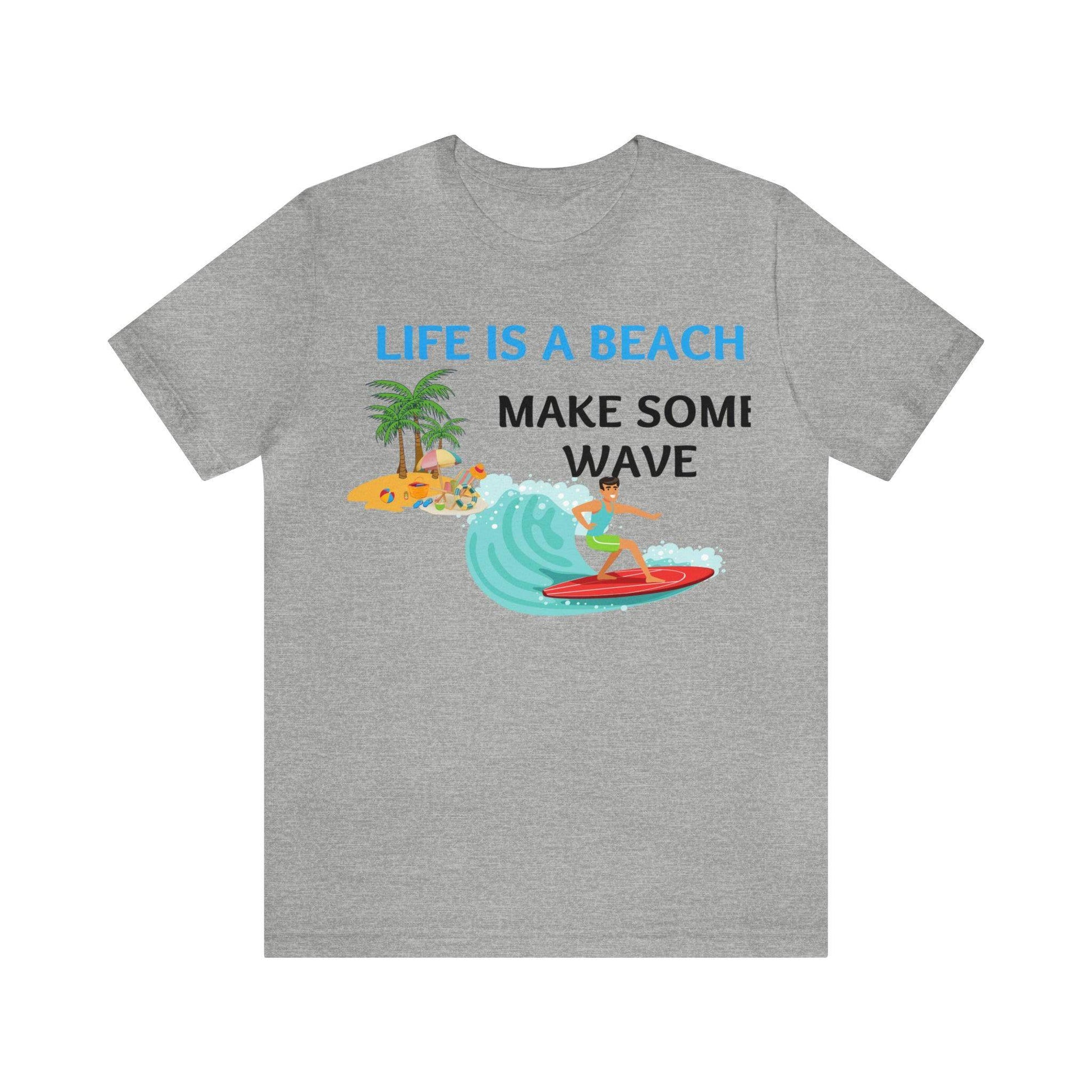 Life is a Beach shirt, Beach t-shirt, Summer shirt, Relaxing beachwear, Coastal fashion, Beach-inspired clothing, Beach adventure apparel - Giftsmojo