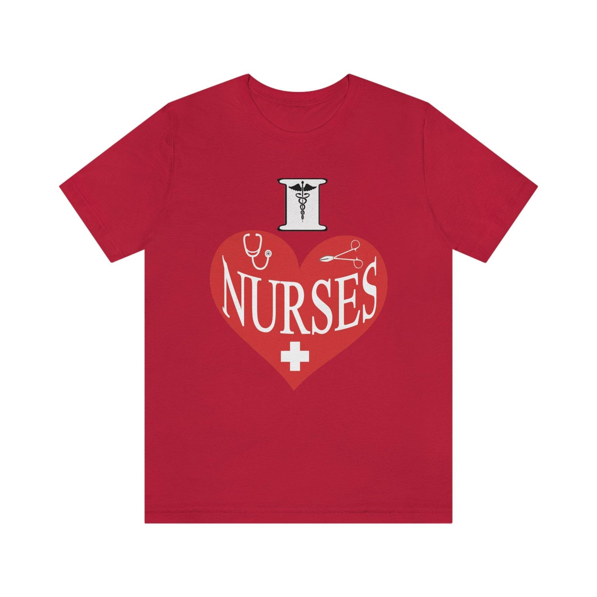 I love Nurses Tee - Giftsmojo