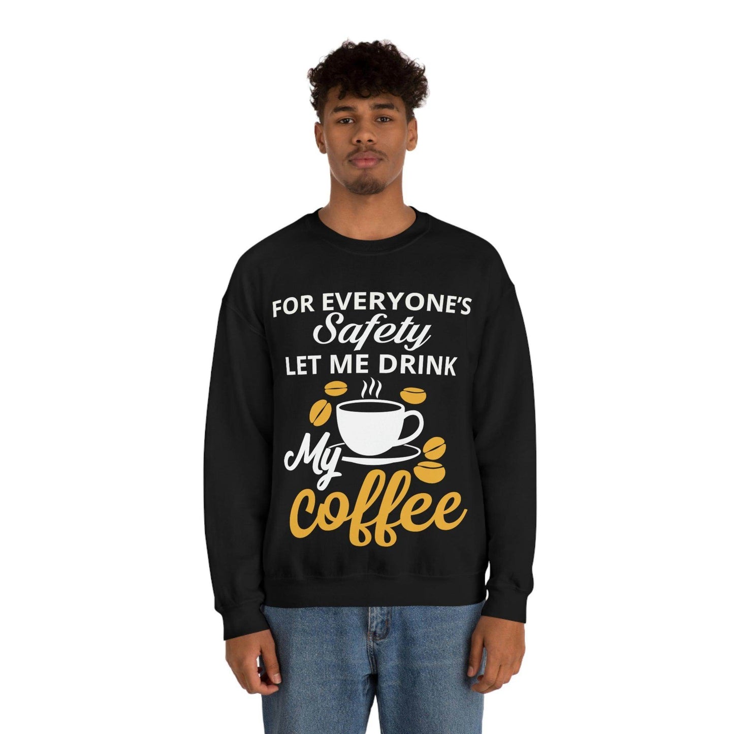 Coffee tee Unisex Heavy Blend™ Crewneck Sweatshirt - Giftsmojo