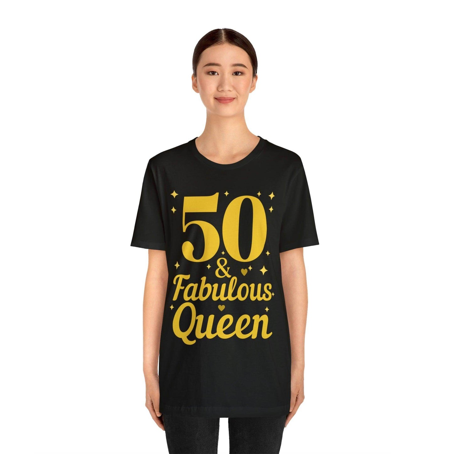 50 and Fabulous Queen shirt, Funny 50th birthday shirt - Giftsmojo