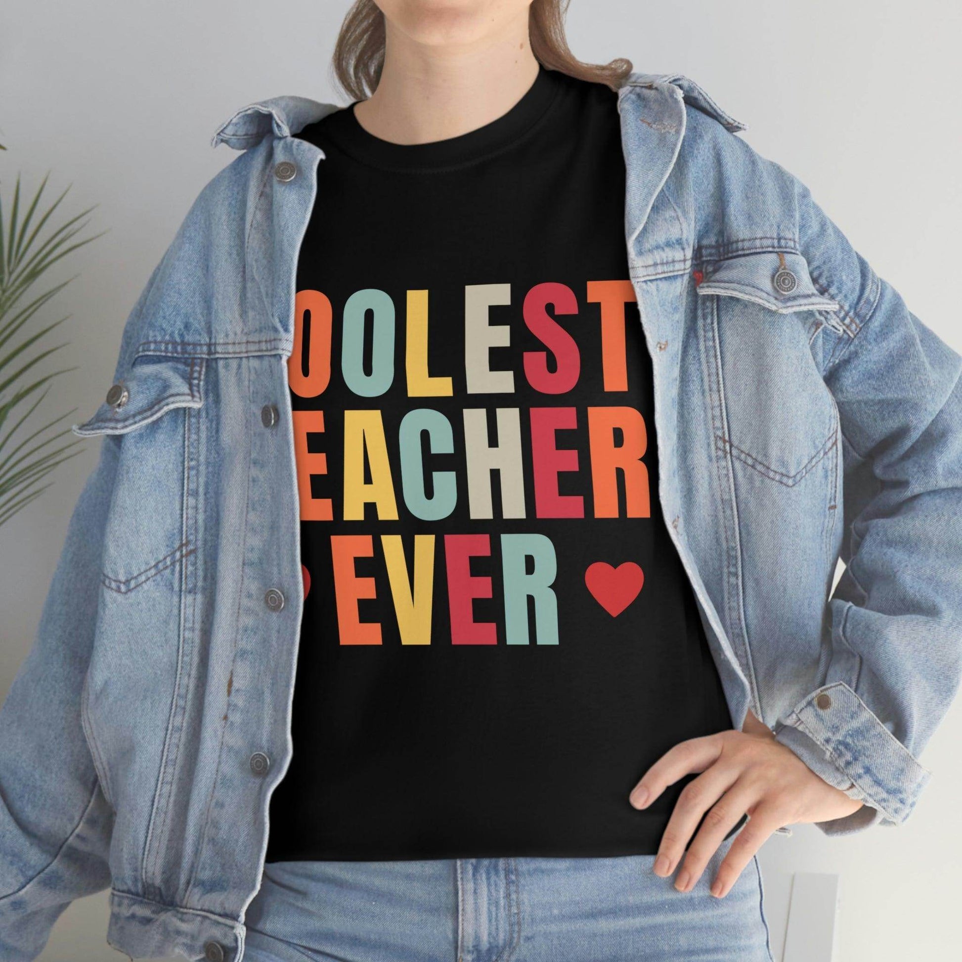 Coolest Teacher Ever T-Shirt - teacher gift - teacher appreciation - Giftsmojo