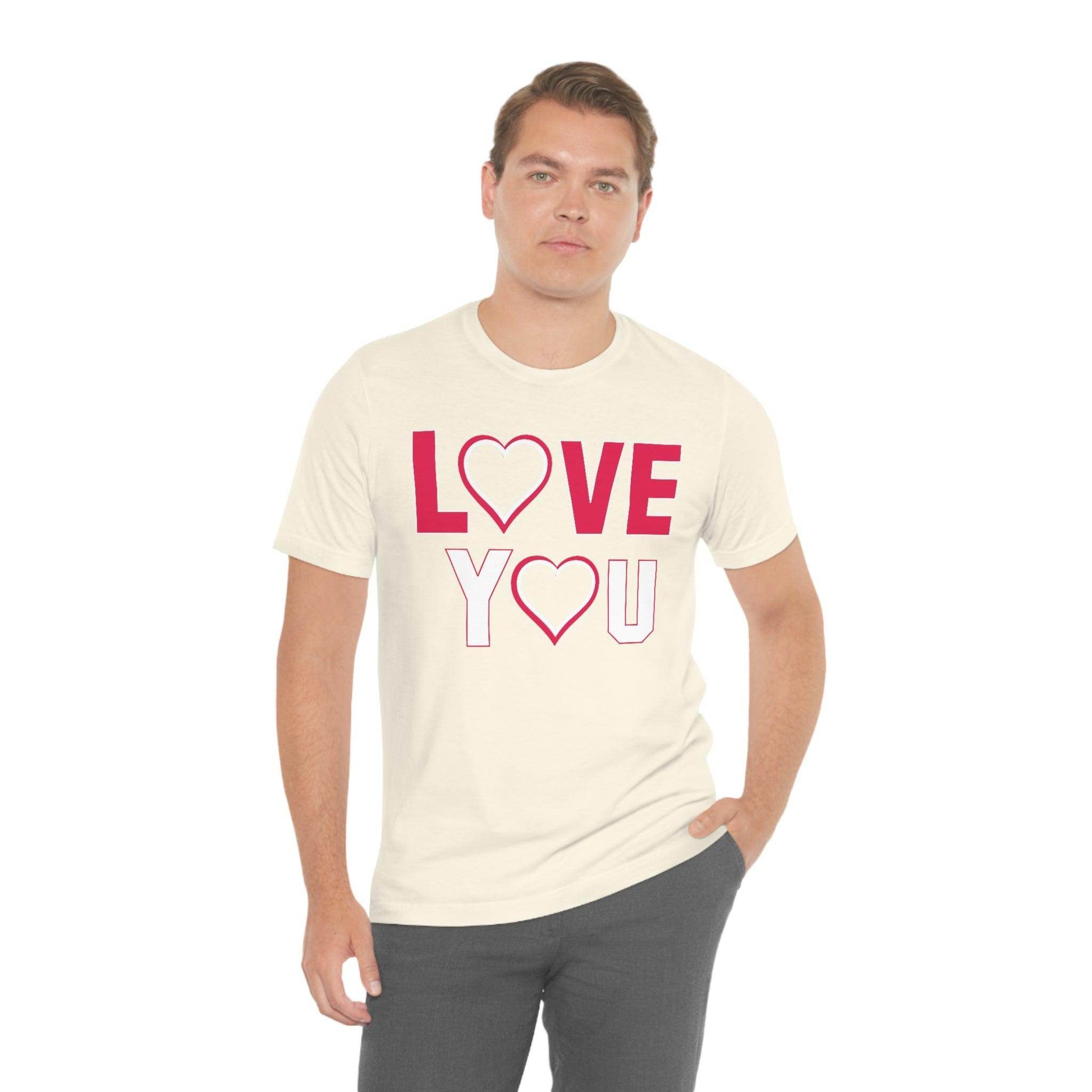 love you heart Tee - Giftsmojo