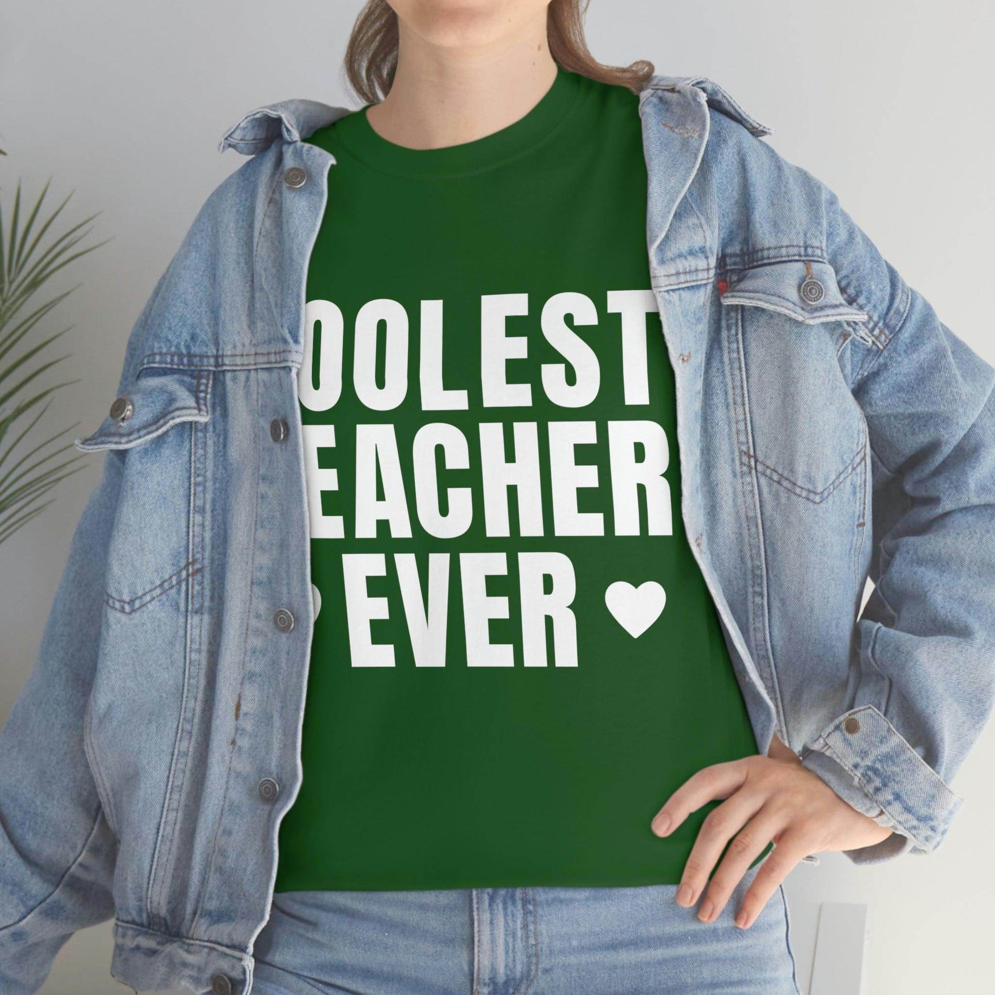 Coolest Teacher Ever Tee - Giftsmojo