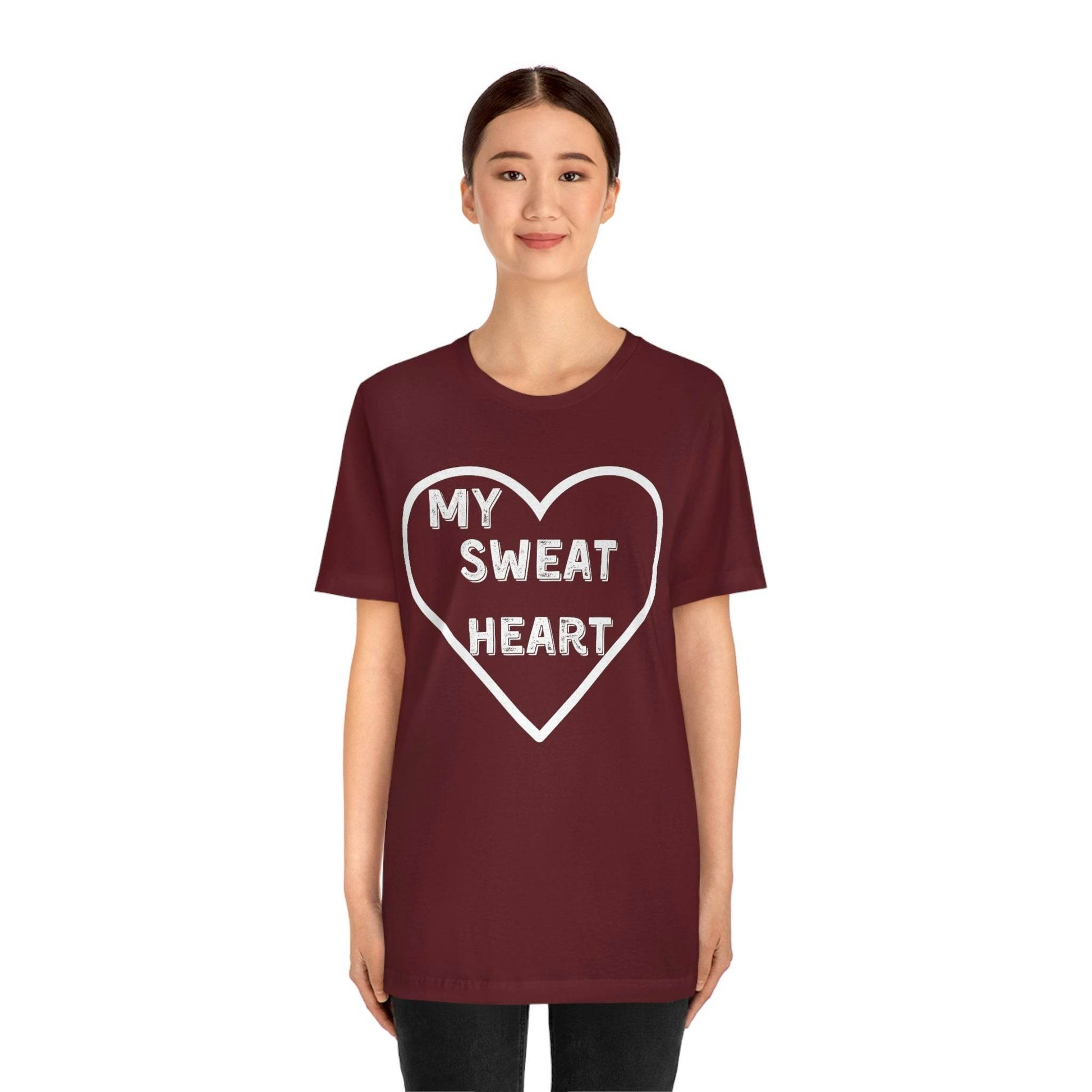 My Sweat Heart - Love shirt - Gift for wife - Gift for Husband - Gift for Girlfriend and Boyfriend - Giftsmojo