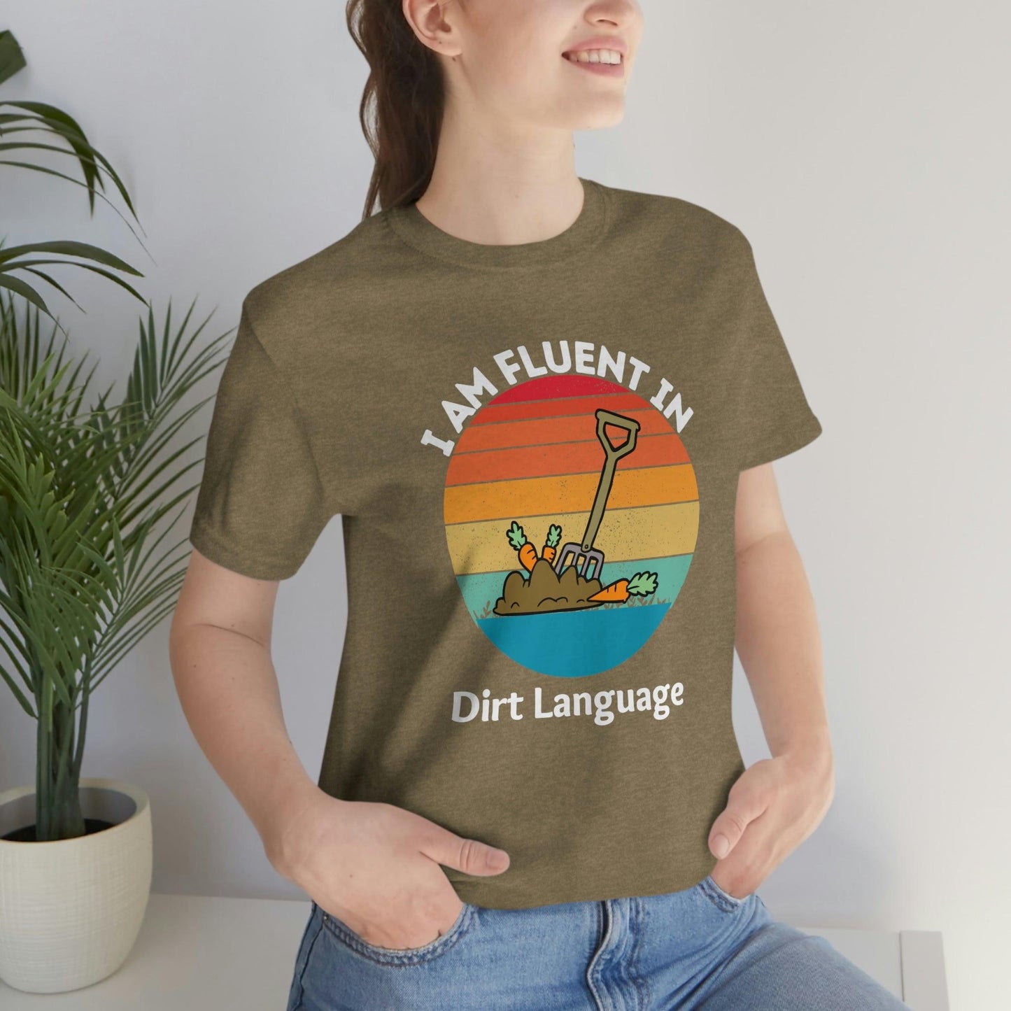Gardener shirt Garden t-shirt Botanical Shirt Plant Lover Shirt Gardener Gift, Garden Shirt, Garden Tee I am fluent in dirt language