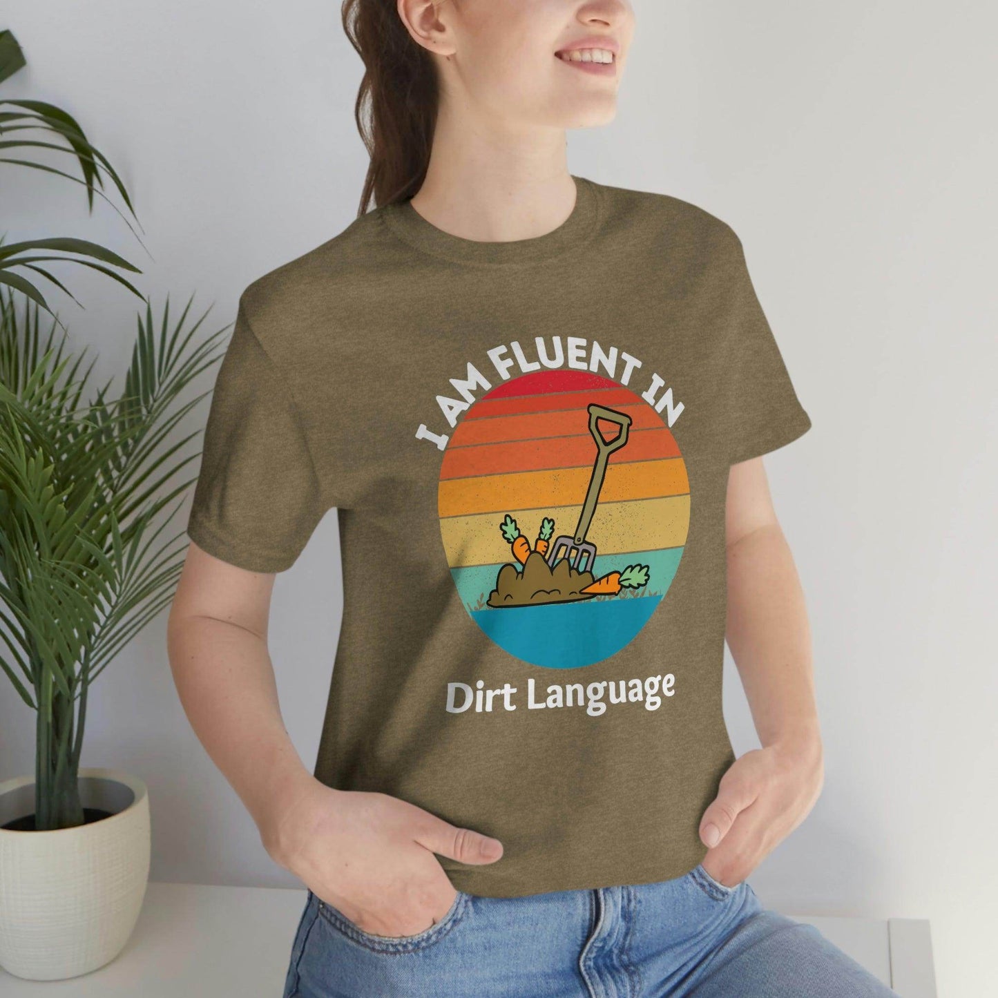 Gardener shirt Garden t-shirt Botanical Shirt Plant Lover Shirt Gardener Gift, Garden Shirt, Garden Tee I am fluent in dirt language - Giftsmojo