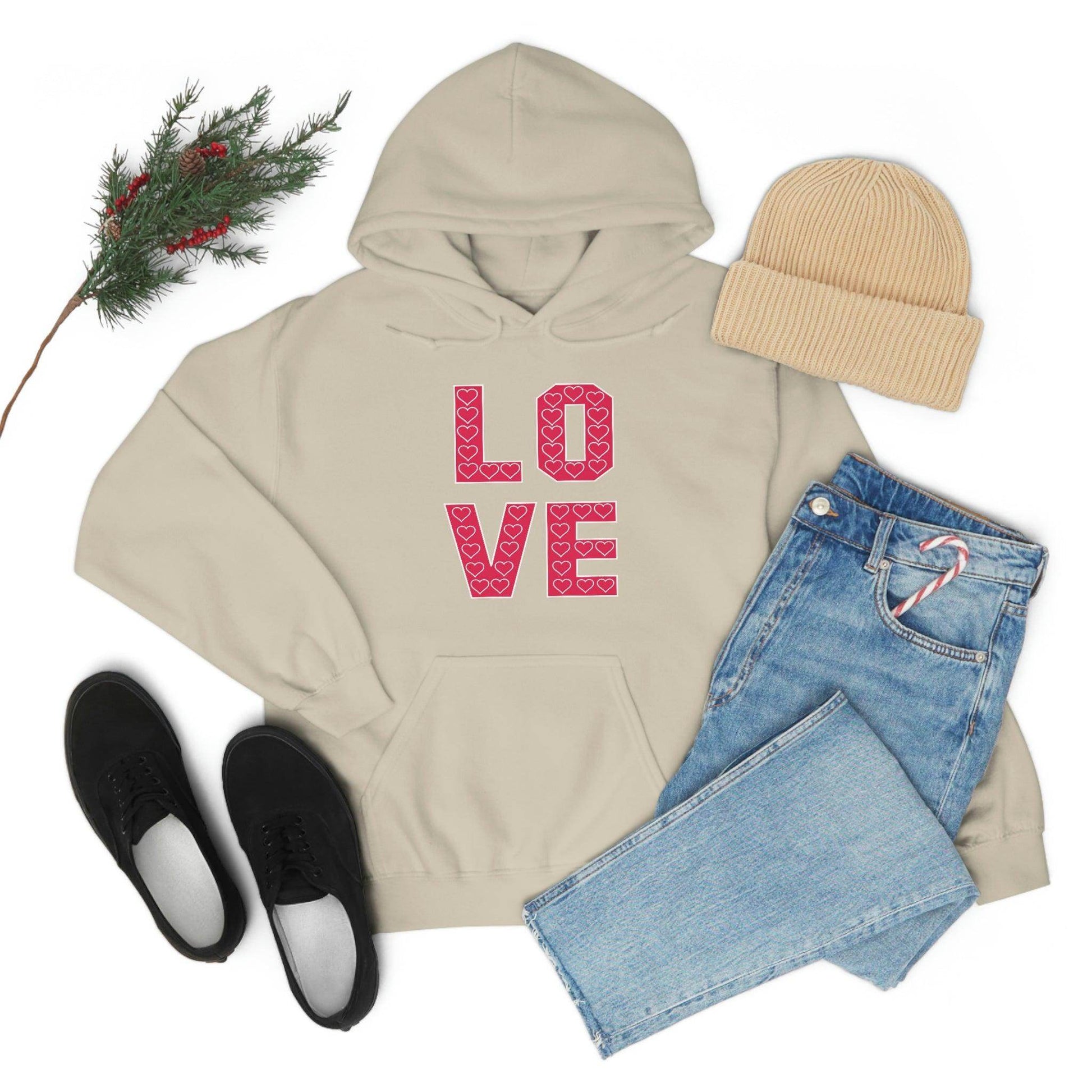 Love Hooded sweatshirt - Giftsmojo