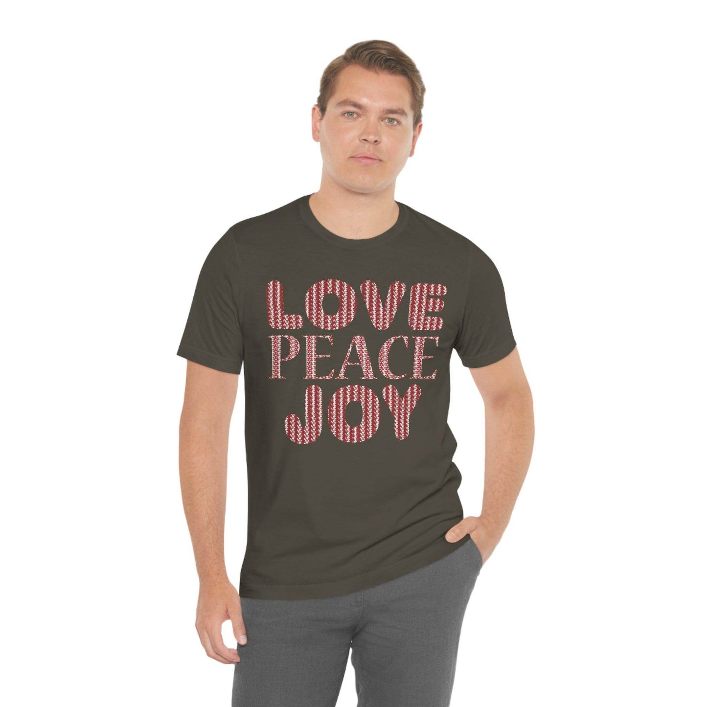 love peace joy Tee - Giftsmojo
