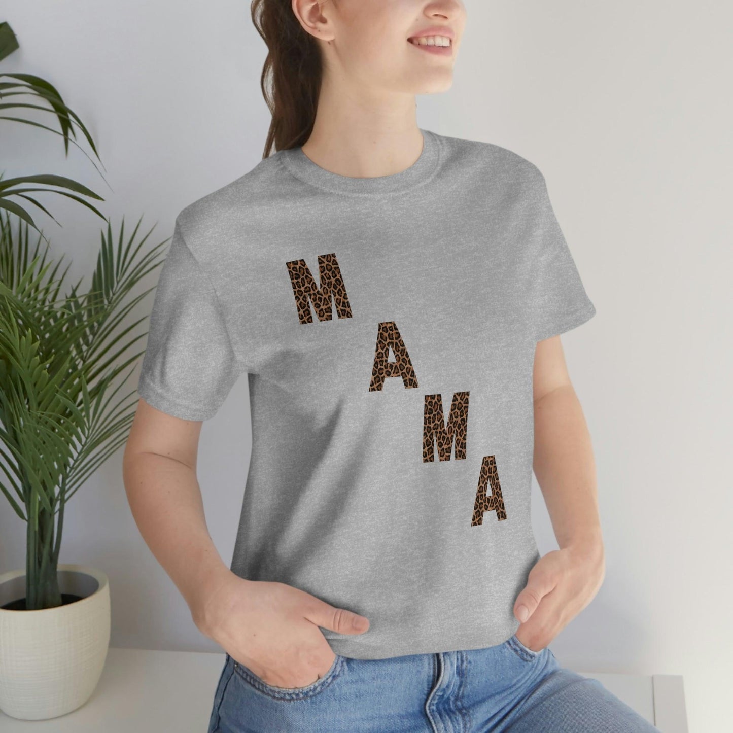 Leopard print shirt Leopard print Mama shirt cute mama shirt - Giftsmojo