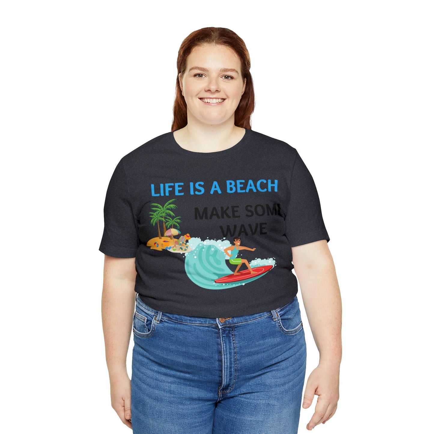 Life is a Beach shirt, Beach t-shirt, Summer shirt, Relaxing beachwear, Coastal fashion, Beach-inspired clothing, Beach adventure apparel - Giftsmojo