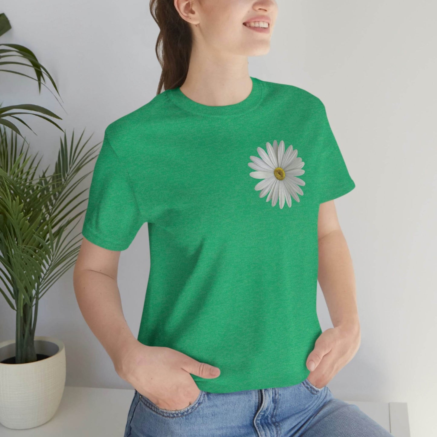Daisy Shirt Floral Shirt Gift, Boho Shirt, Birth Month Flower, Gift For Mom, Daisy Women Shirt Flower Tee Summer Shirt, - Giftsmojo