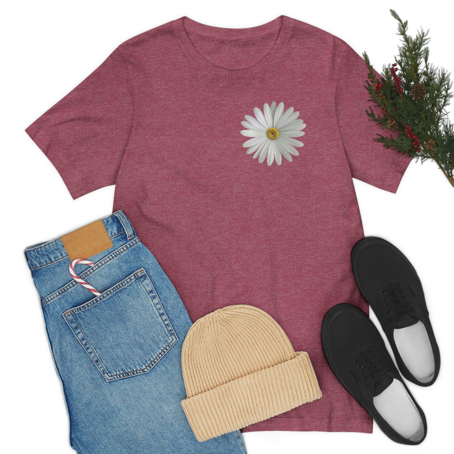 Daisy Shirt Floral Shirt Gift, Boho Shirt, Birth Month Flower, Gift For Mom, Daisy Women Shirt Flower Tee Summer Shirt,