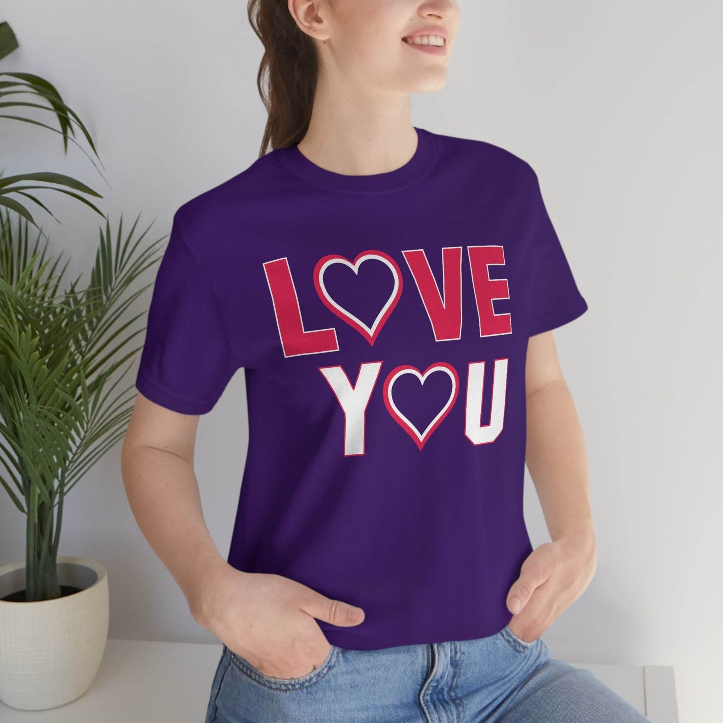 love you heart Tee - Giftsmojo