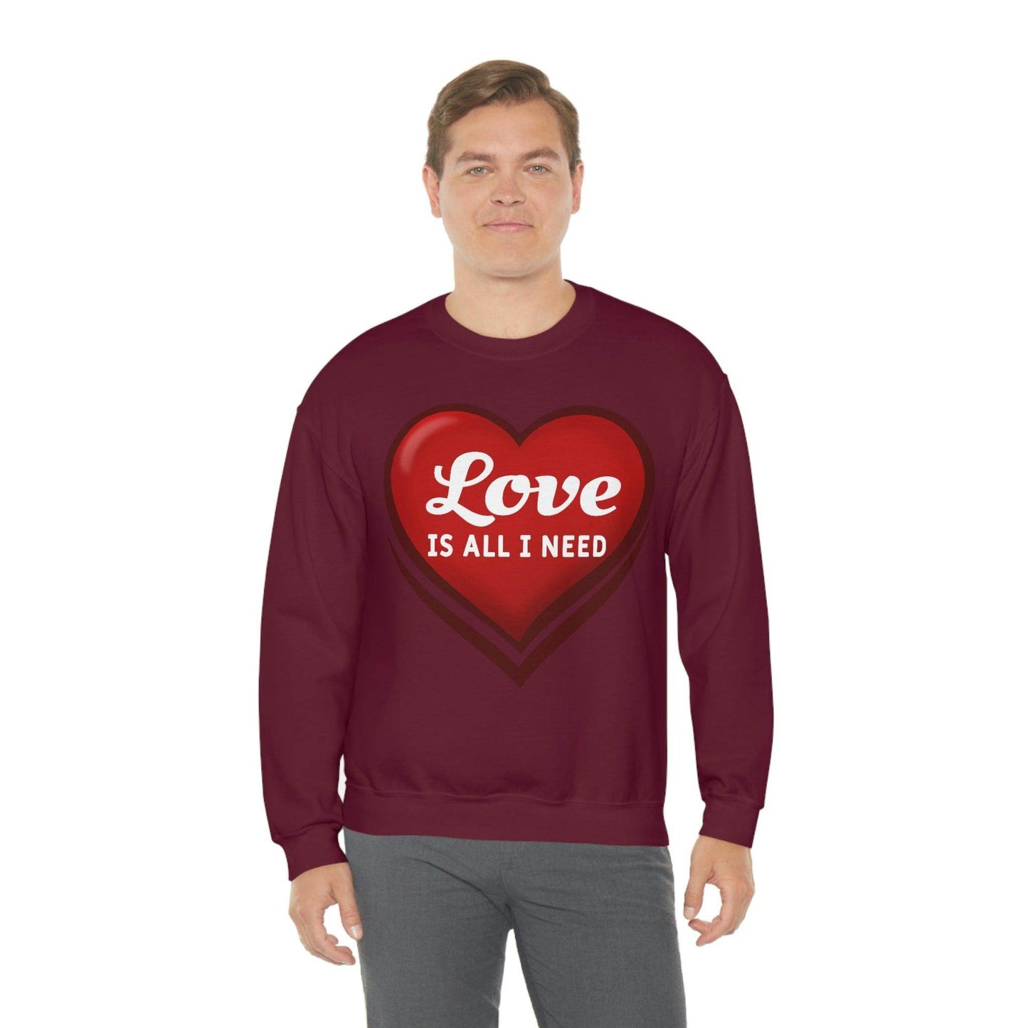 Love is all I need Sweatshirt, Valentine gift - Giftsmojo