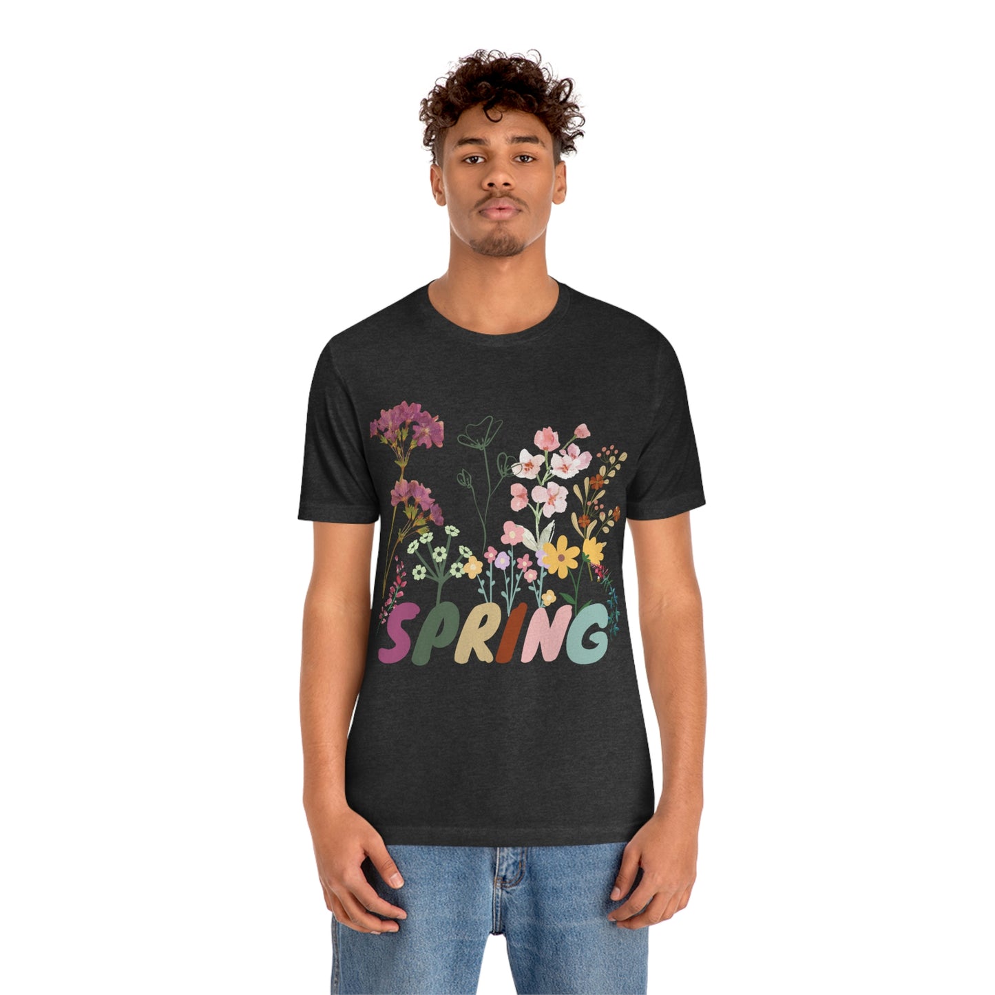 Spring Shirt, Flower T shirt, Vintage Botanical Shirt, Vintage T-shirt, Graphic Tshirt, Botanical Print, Vintage Flower Shirt, Wildflower,