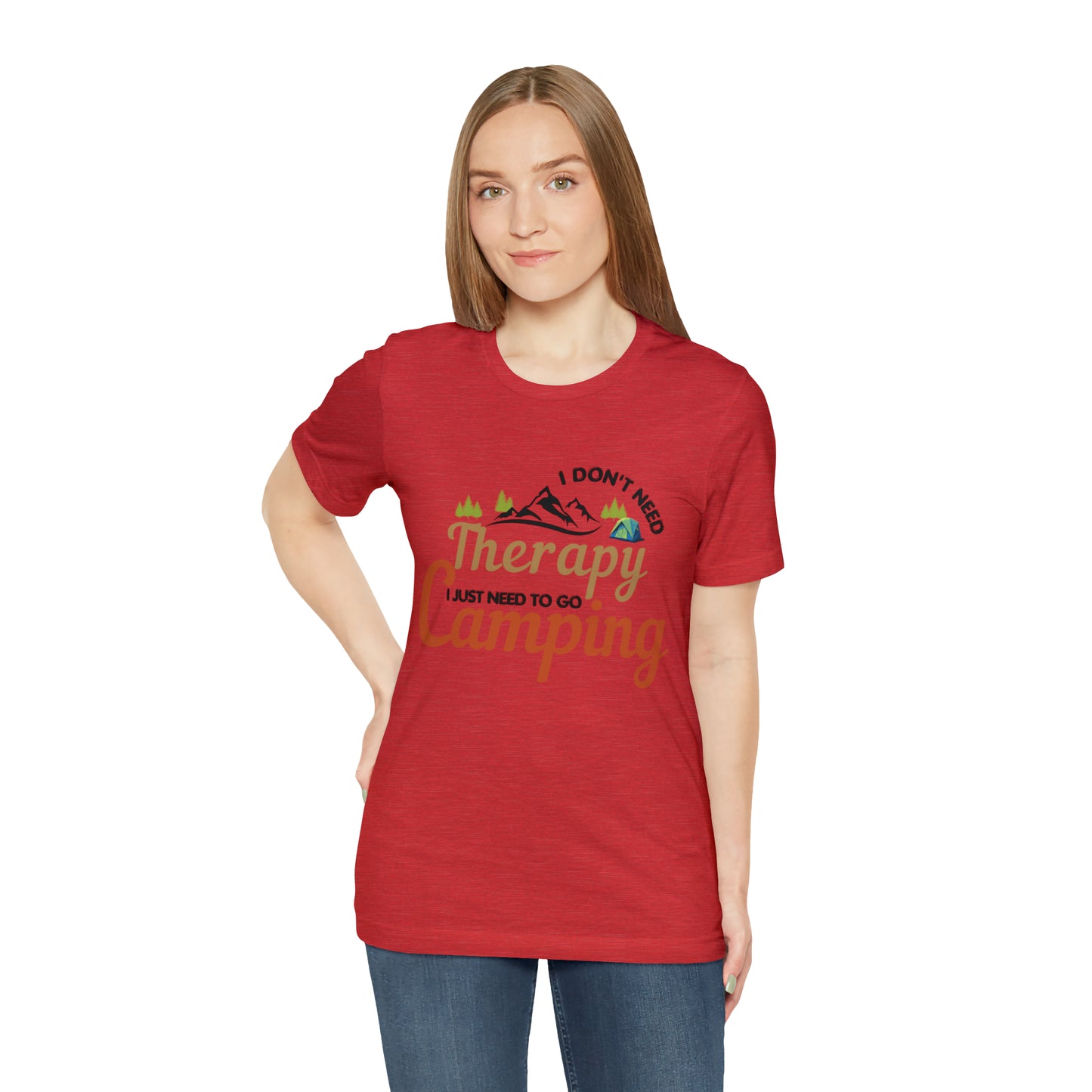 I don't need therapy I just need to go camping, camping shirt, dad shirt, dad gift, gift for outdoor lover, fishing gift nature lover shirt