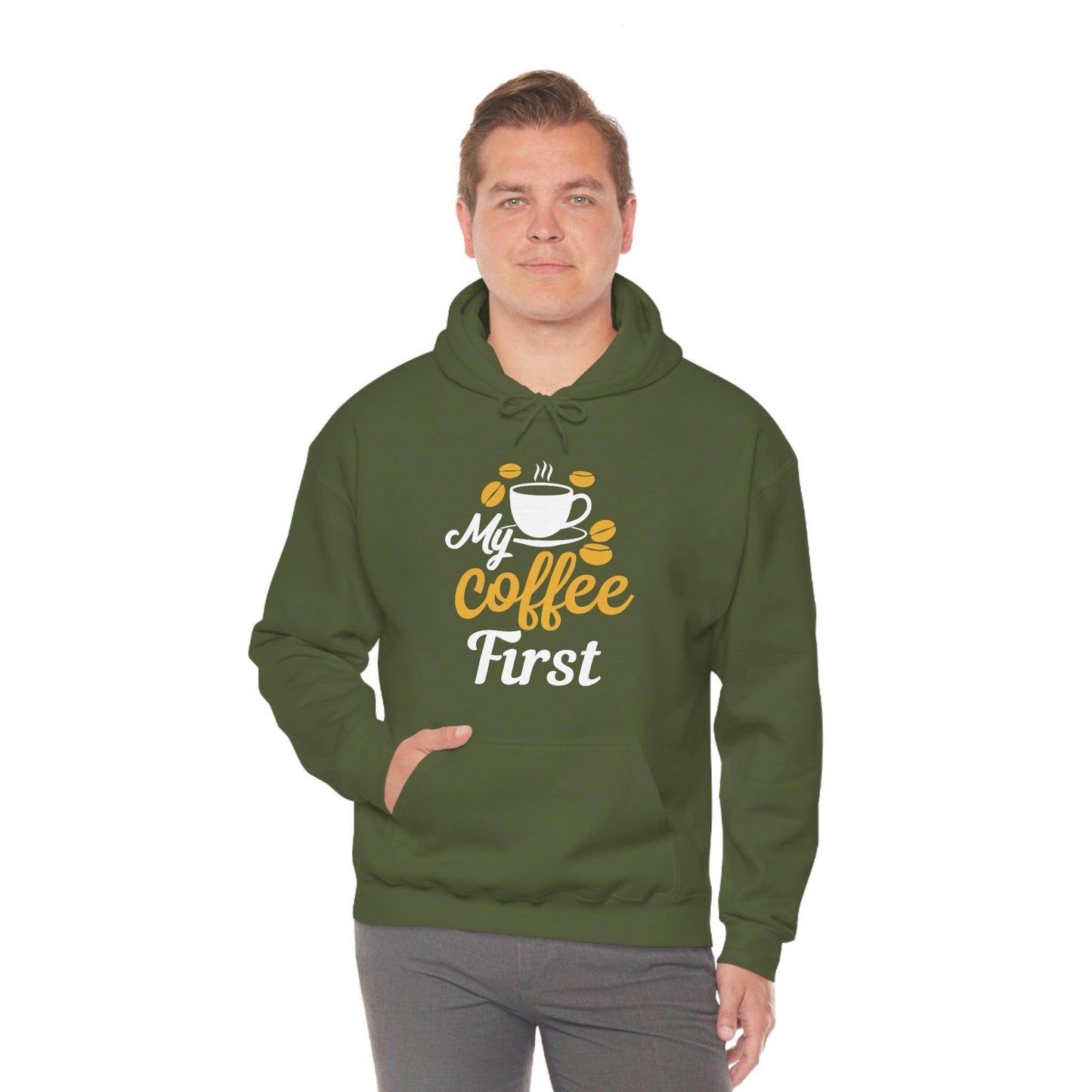 My coffee first Hooded Sweatshirt - Giftsmojo