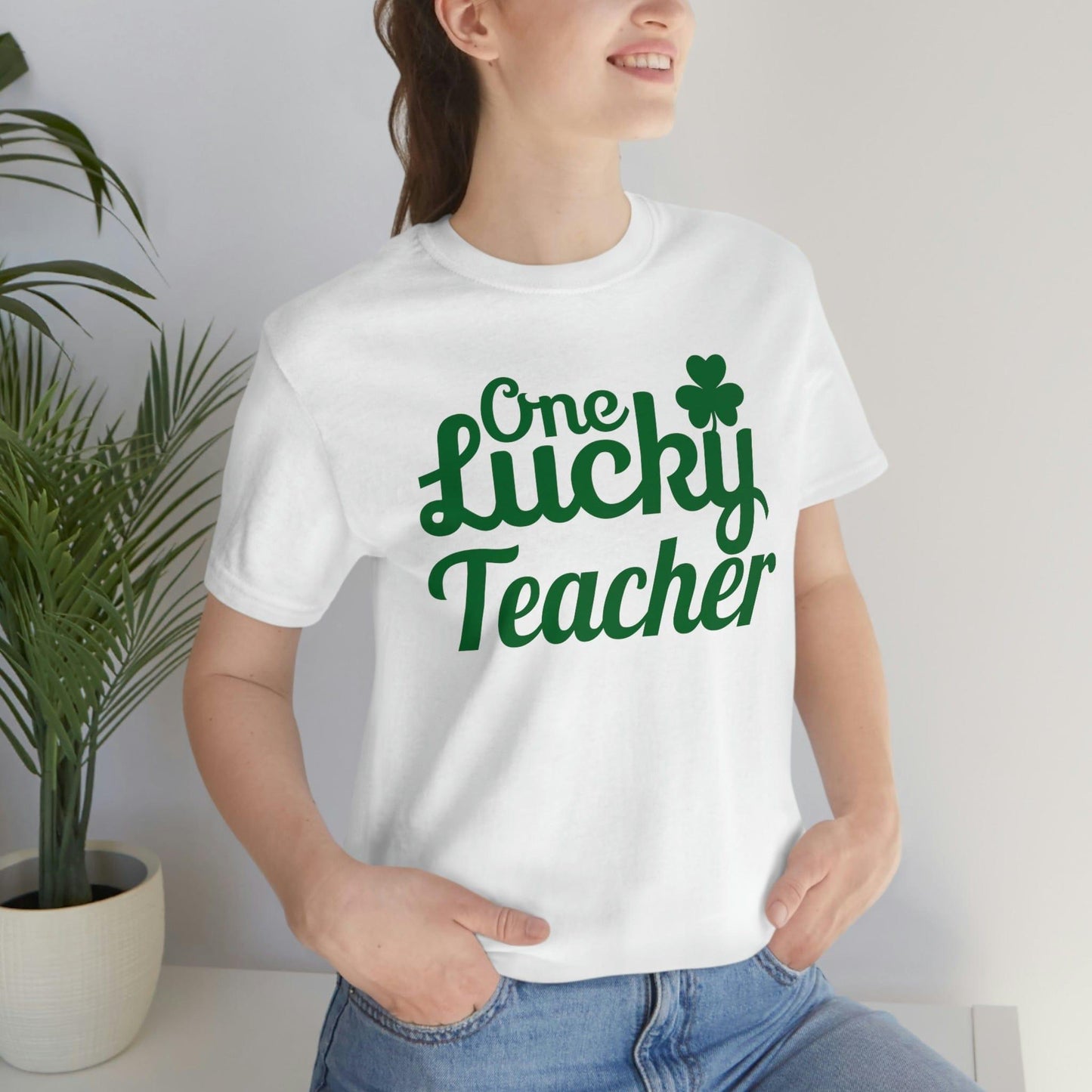 One Lucky Teacher Shirt feeling Lucky St Patrick's Day shirt - Funny St Paddy's day Funny Shirt - Giftsmojo