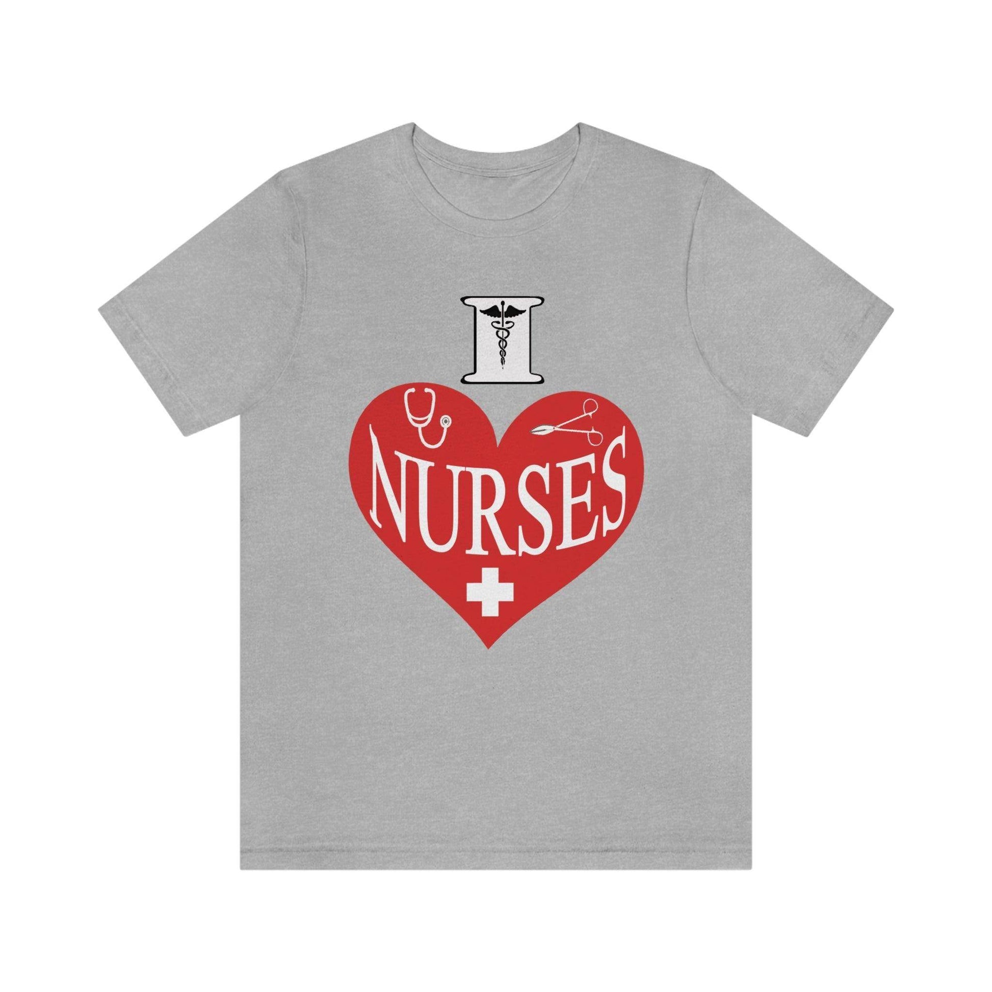 I love Nurses Tee - Giftsmojo
