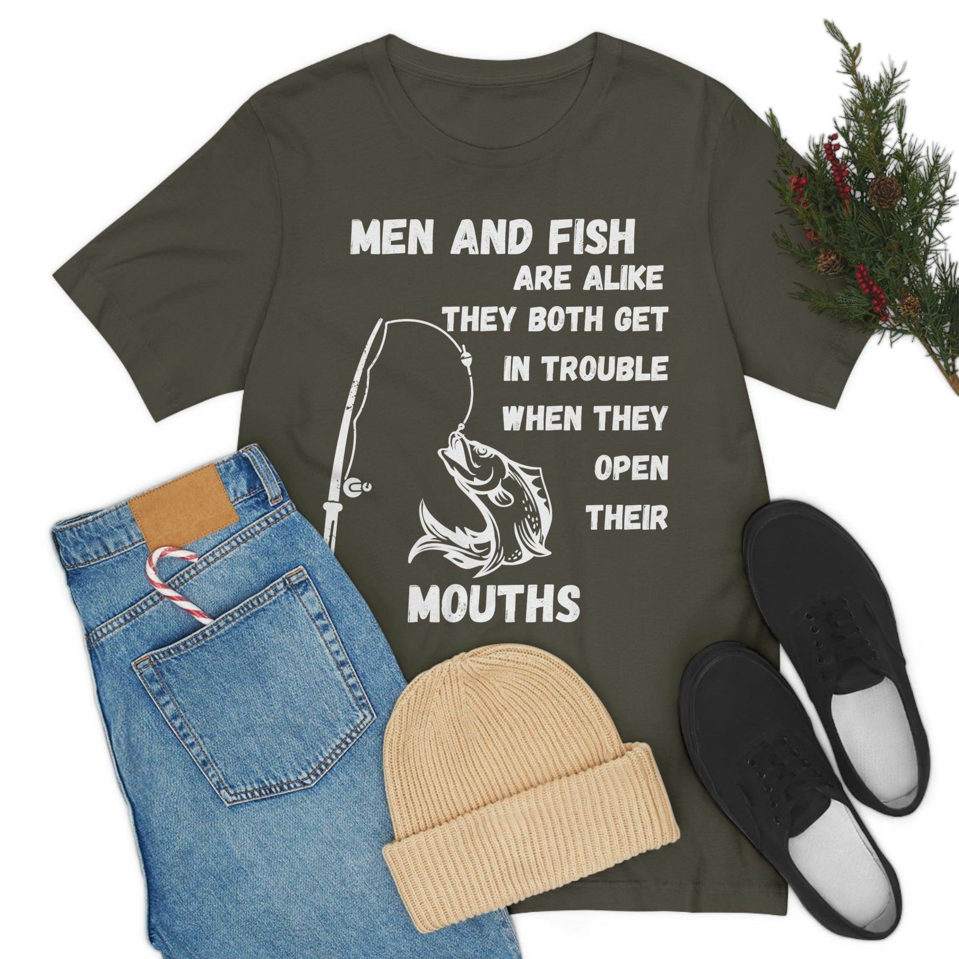 Men and Fish are Alike - Funny fishing shirt - Giftsmojo