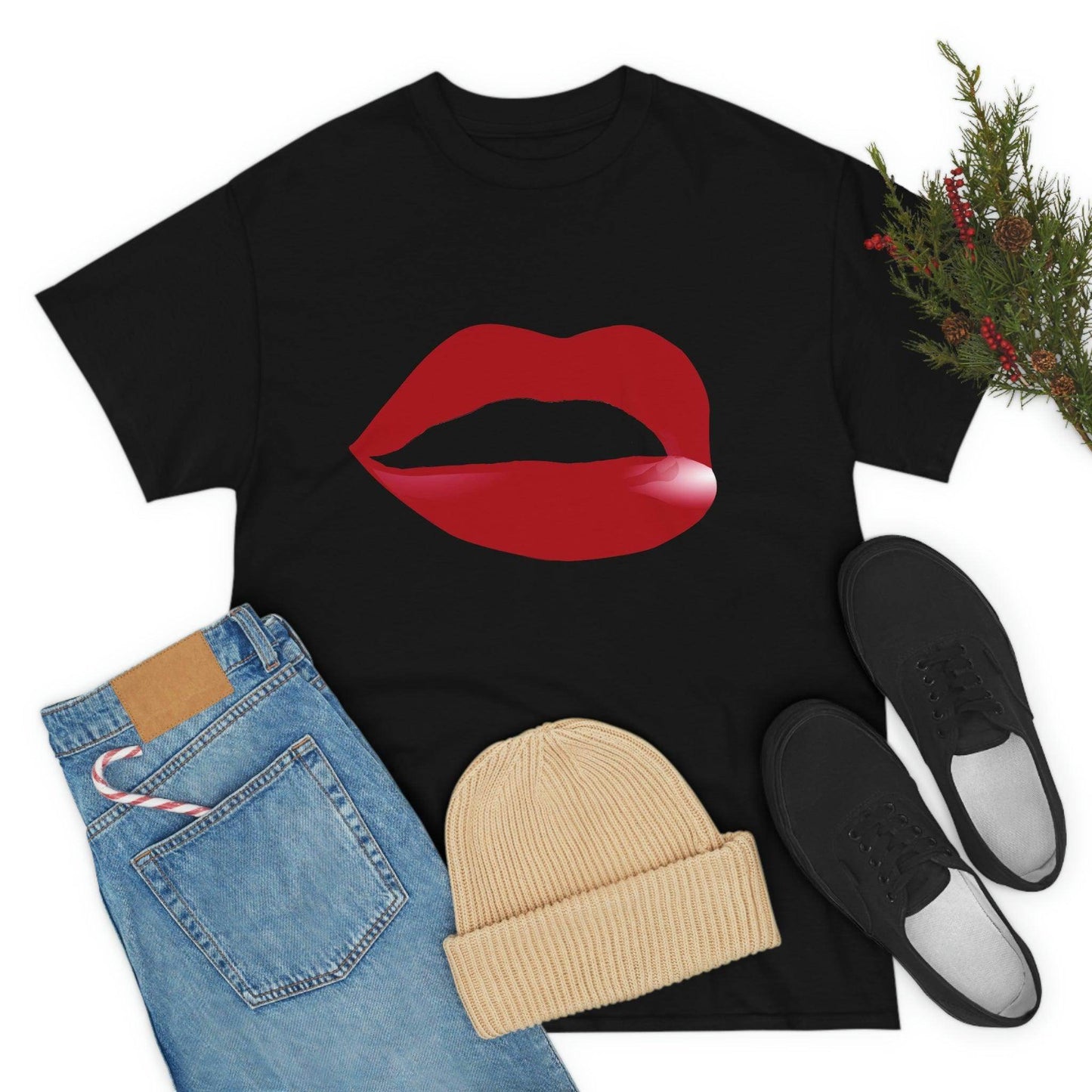 Kiss Lips Tee - Giftsmojo