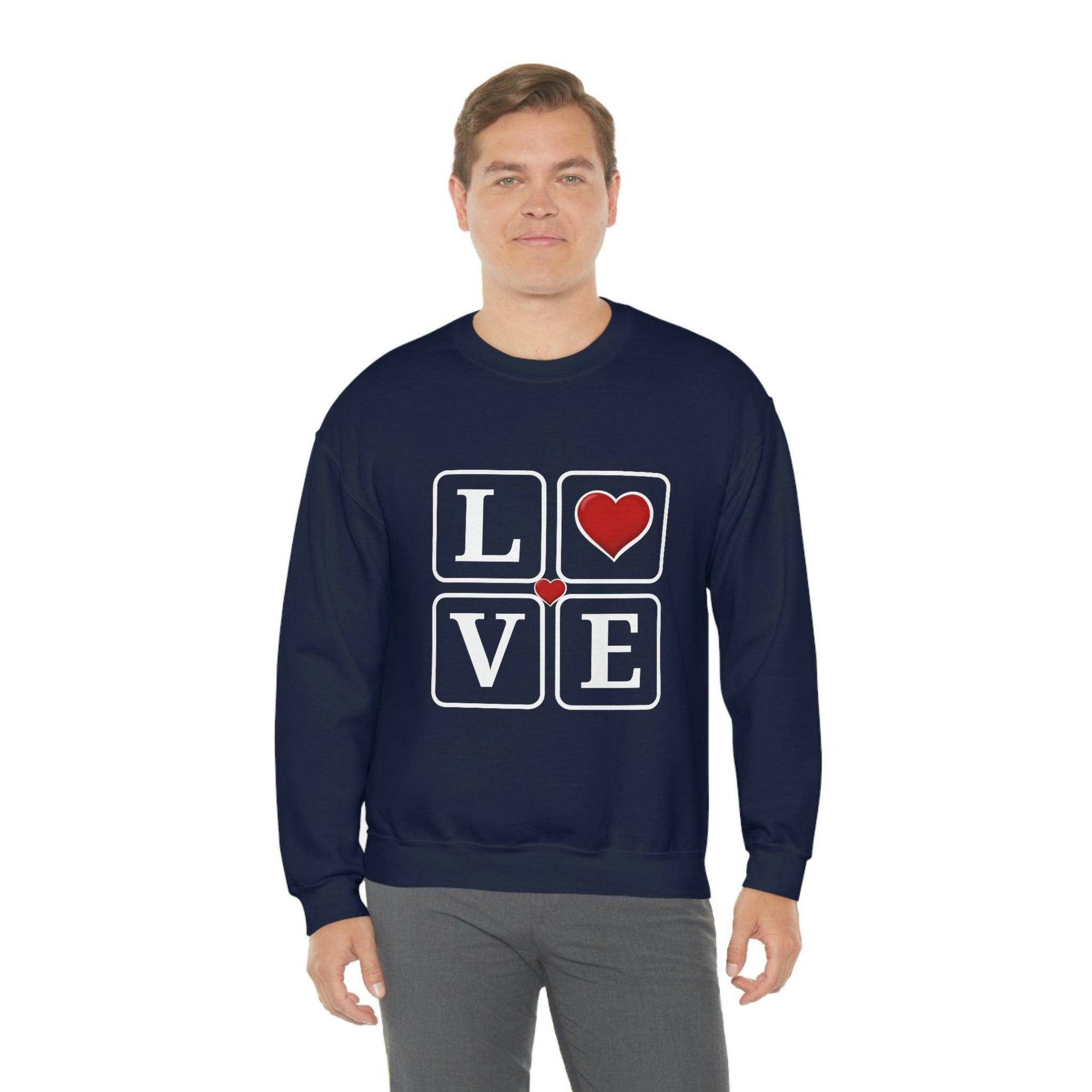 Love square Hearts Sweatshirt - Giftsmojo
