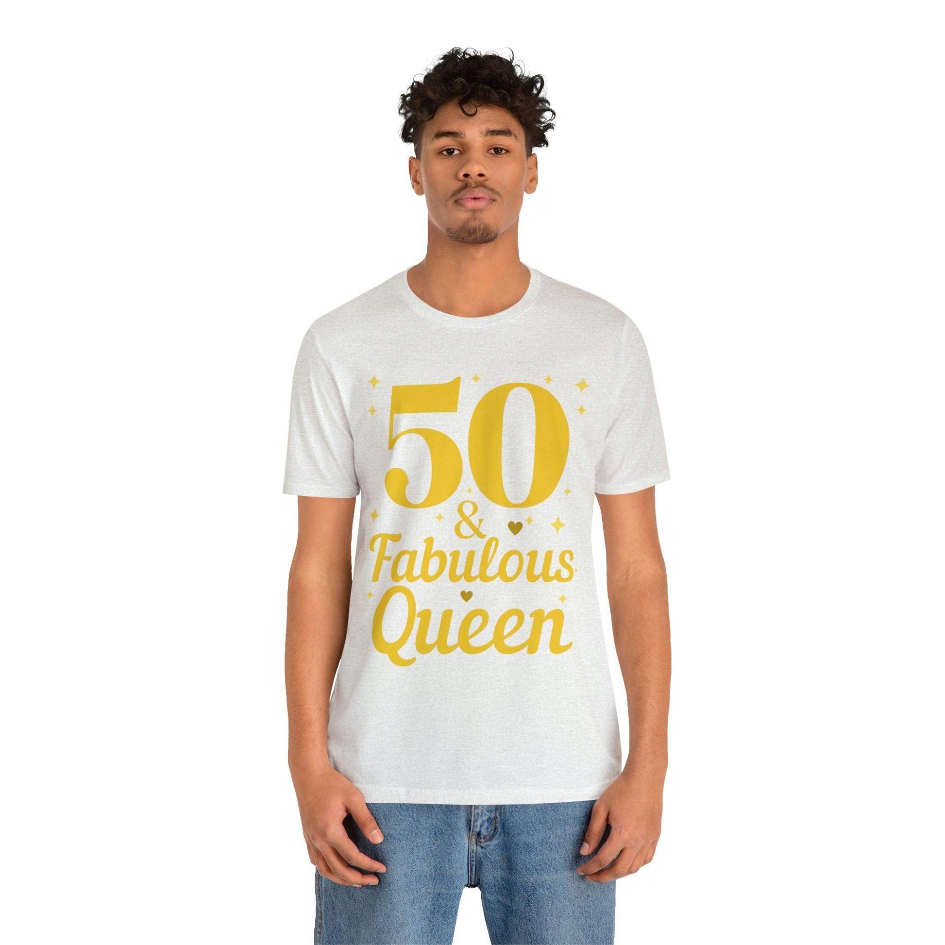 50 and Fabulous Queen shirt, Funny 50th birthday shirt - Giftsmojo