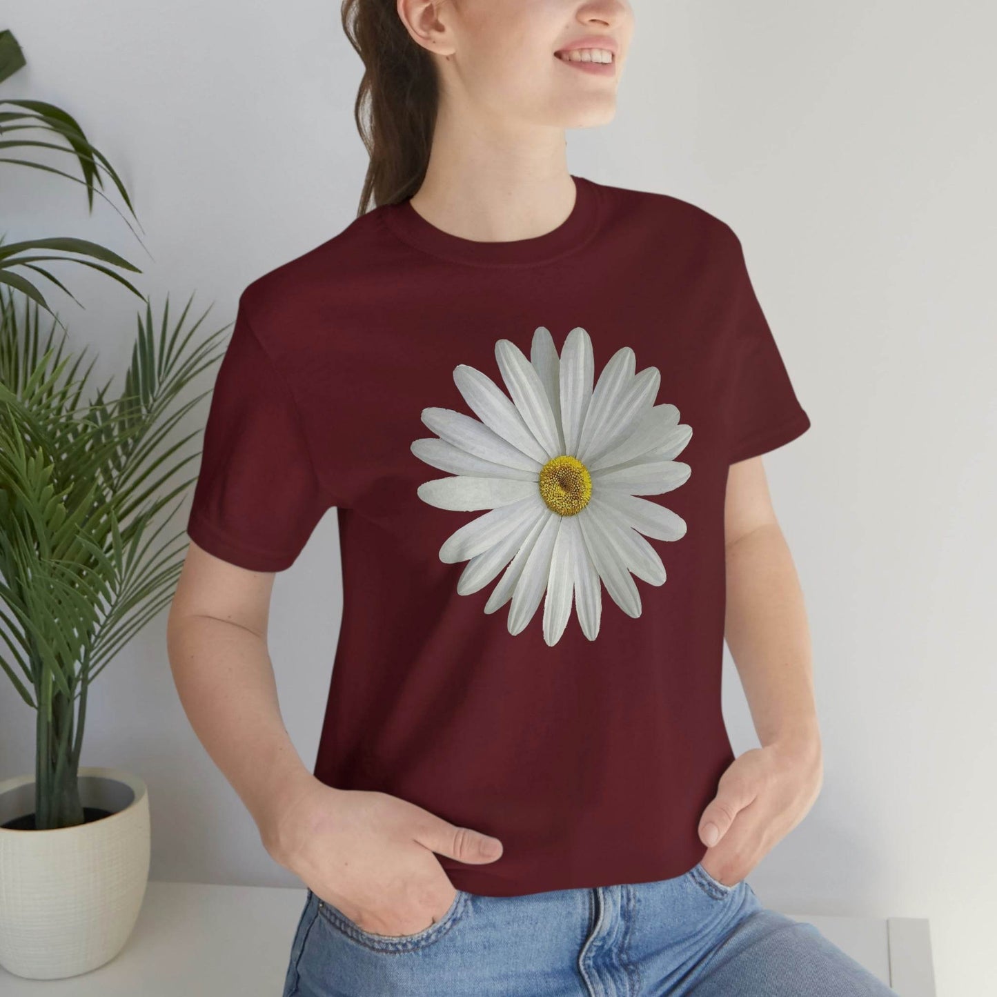 Daisy Shirt Floral Shirt Gift, Wildflower Shirt, Gift For Mom, Daisy Women Shirt Flower Tee Summer Shirt, - Giftsmojo