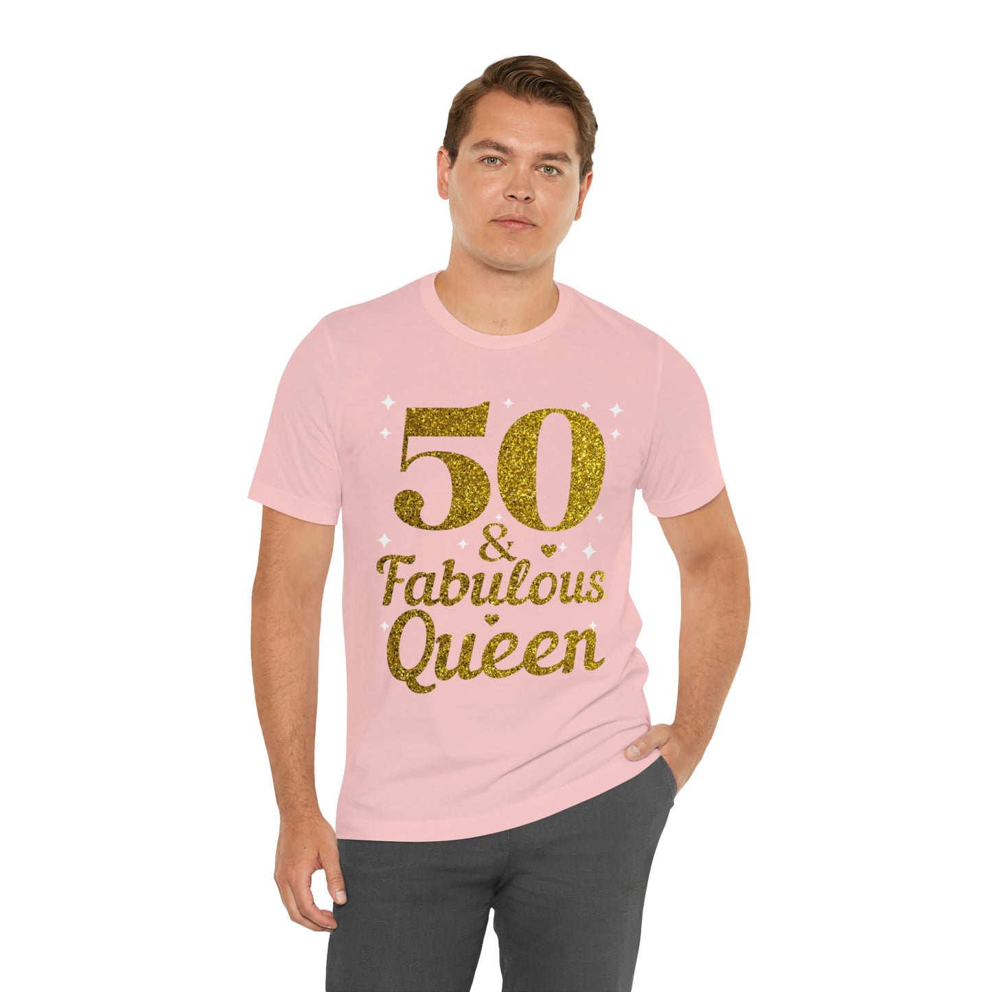 Funny 50th birthday shirt, 50th birthday Tshirt, 50 and fabulous Queen, birthday queen shirt, Gift for 50th birthday, Vintage shirt, birthday gift, birthday girl shirt, mom’s birthday gift, mom gift, wife gift,
