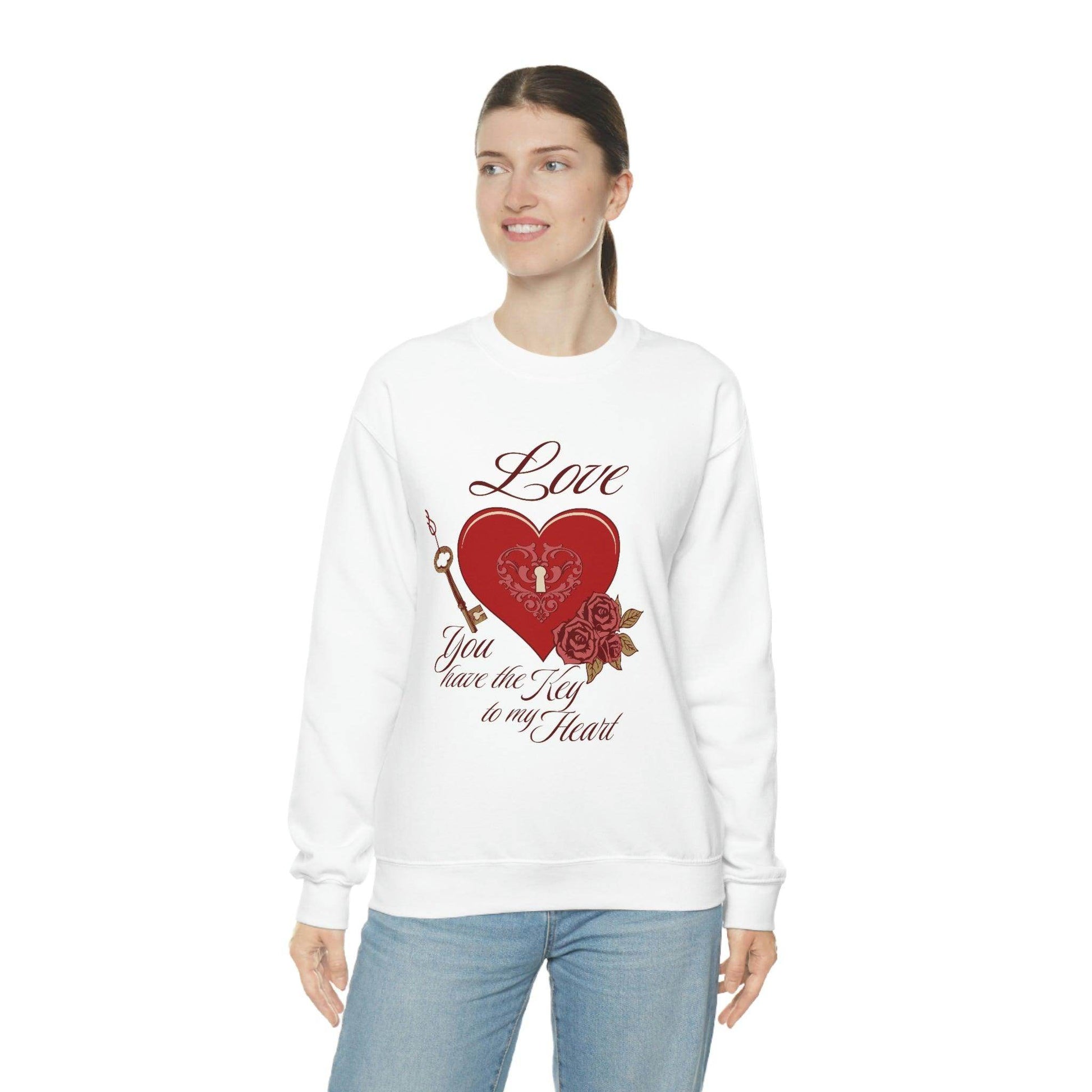 Love you have the key to my heart Sweatshirt - Giftsmojo