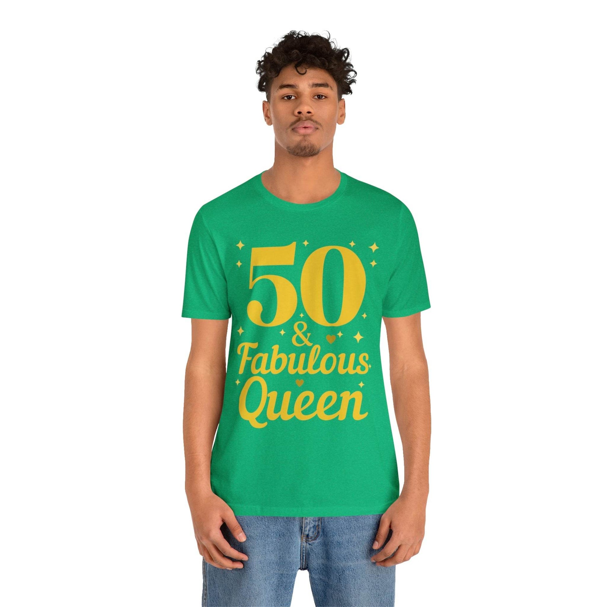 50 and Fabulous Queen shirt, Funny 50th birthday shirt - Giftsmojo