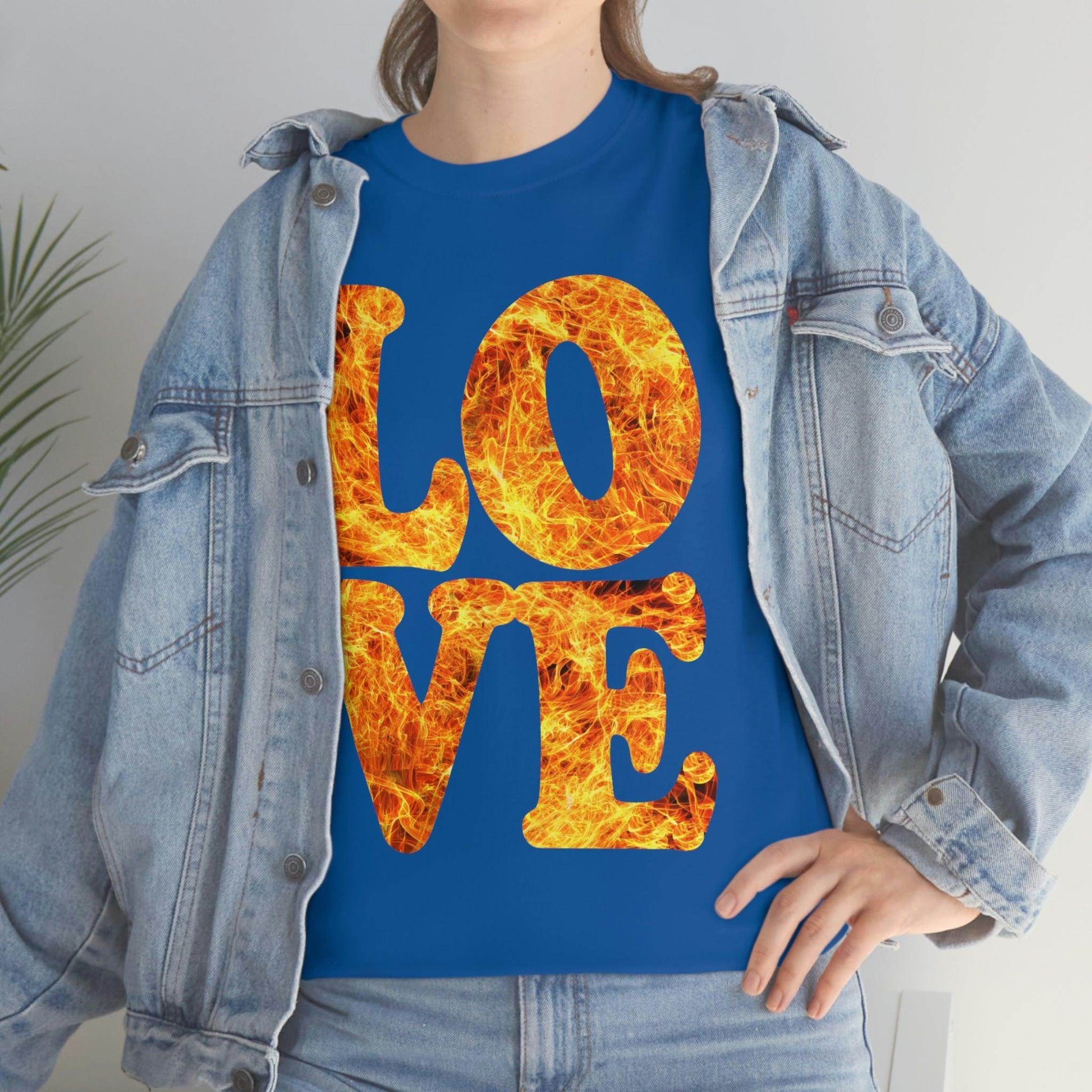 love fire big Tee - Giftsmojo