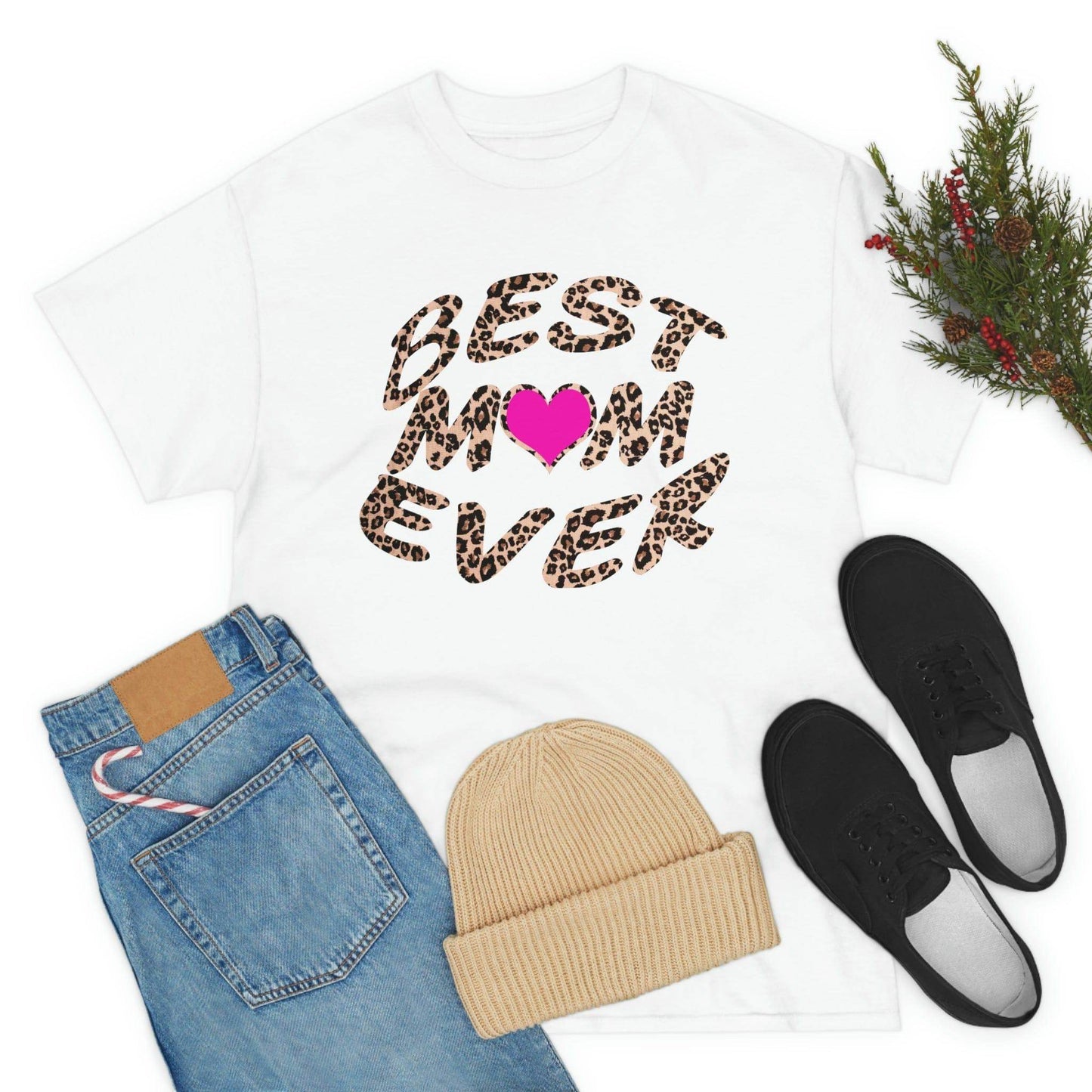 Best mom ever leopard print Tee - Giftsmojo
