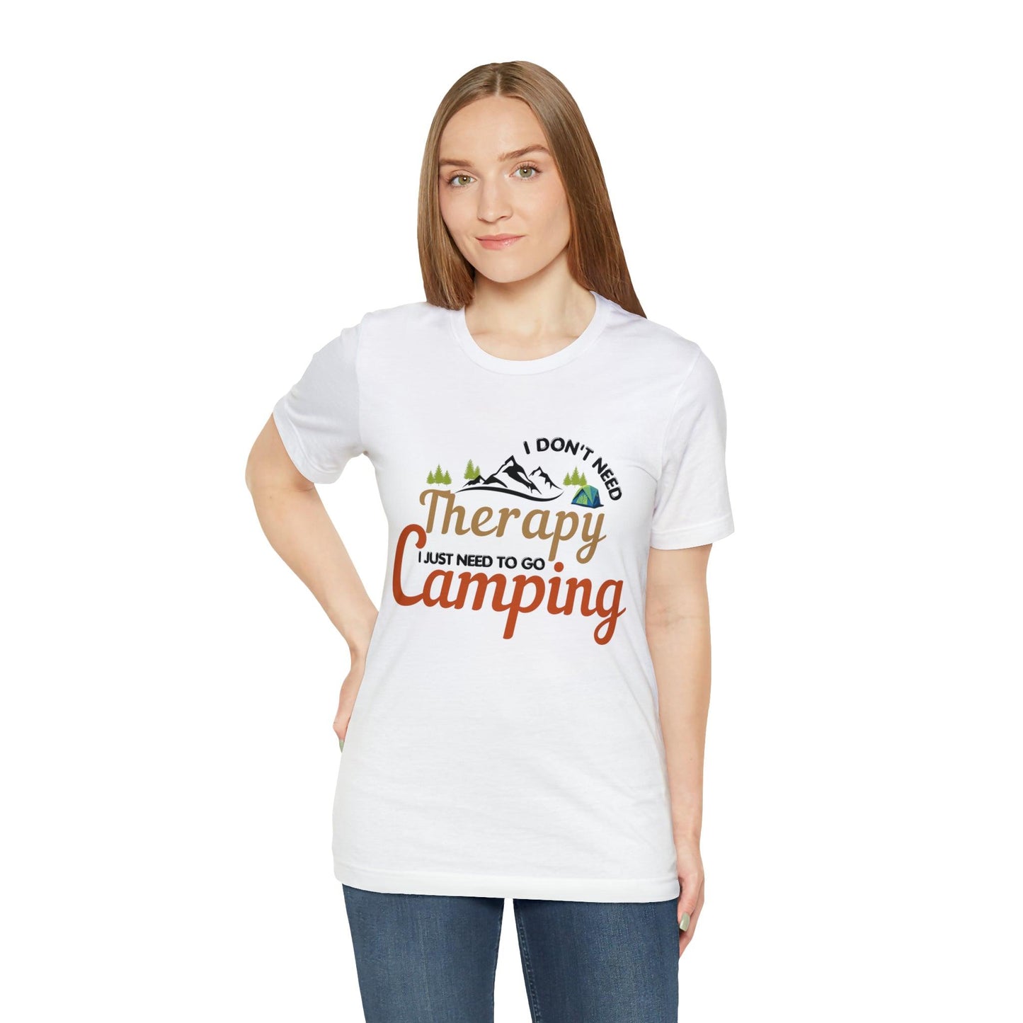 I don't need therapy I just need to go camping, camping shirt, dad shirt, dad gift, gift for outdoor lover, fishing gift nature lover shirt