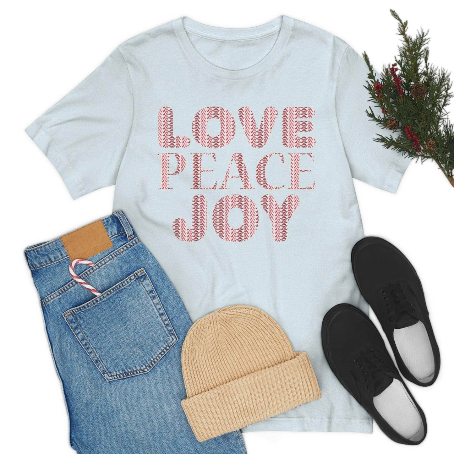 love peace joy Tee - Giftsmojo