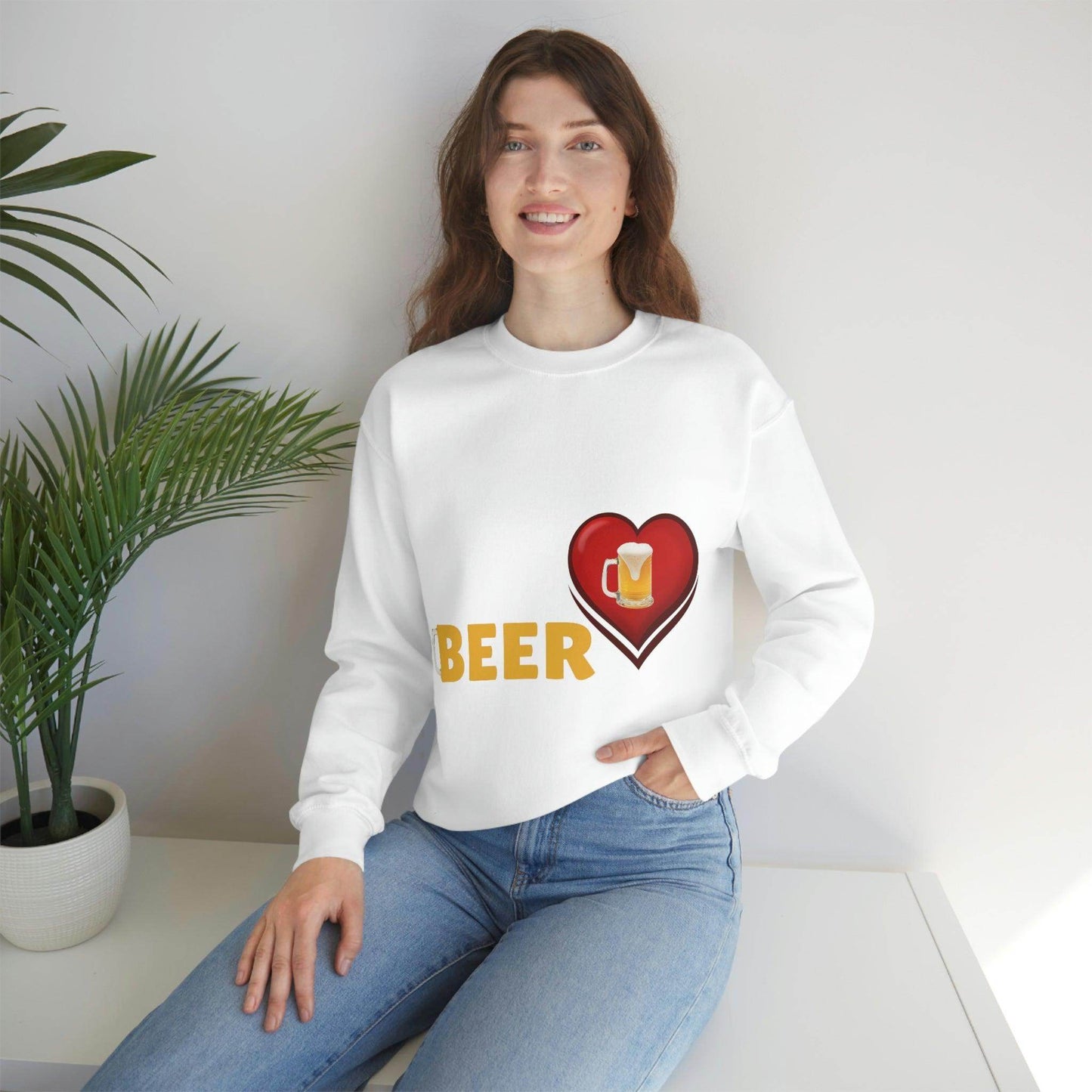 All I want for Valentine's is Beer Sweatshirt - Giftsmojo