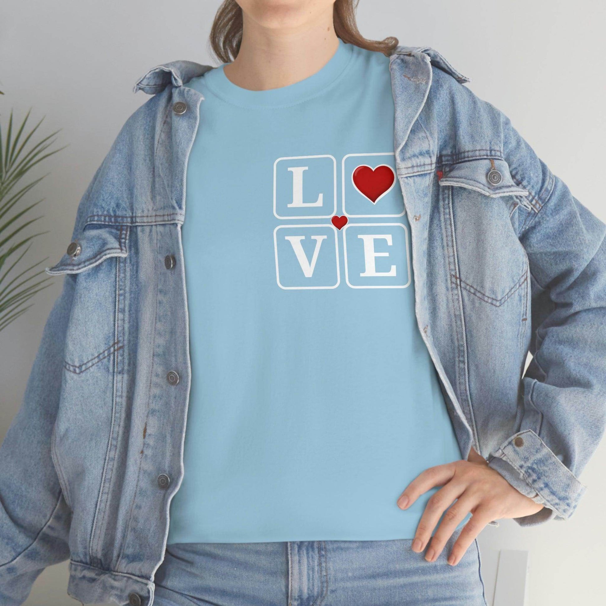 Love square Hearts T-shirt - Giftsmojo
