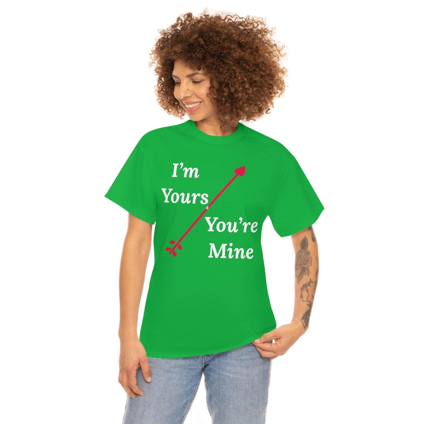 I'm Yours and You're Mine Cotton Tee - Giftsmojo