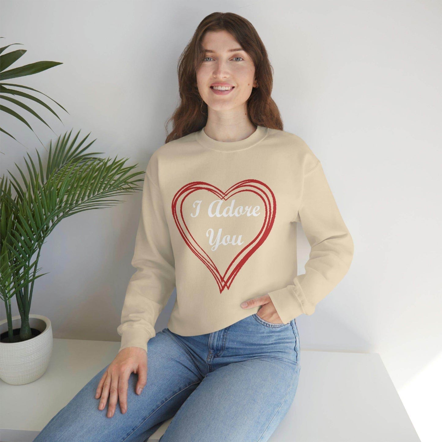 I Adore You Crewneck Sweatshirt - Giftsmojo